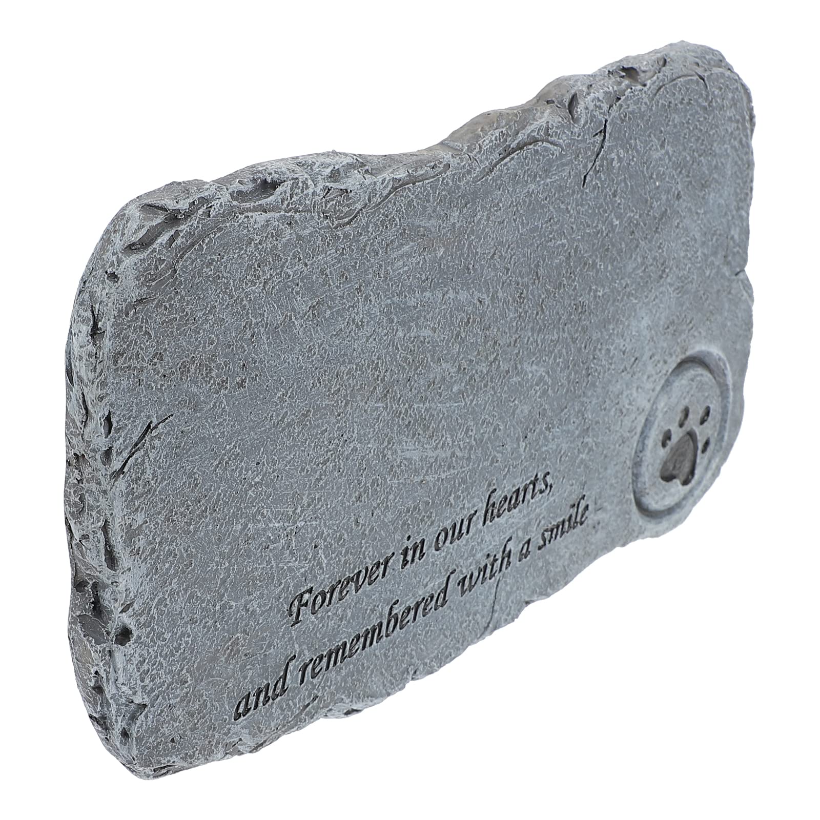 LIOOBO Pet Grave Marker - Resin Tombstone with Candlestick for Dogs & Cats - Memorial for Parks & Gardens