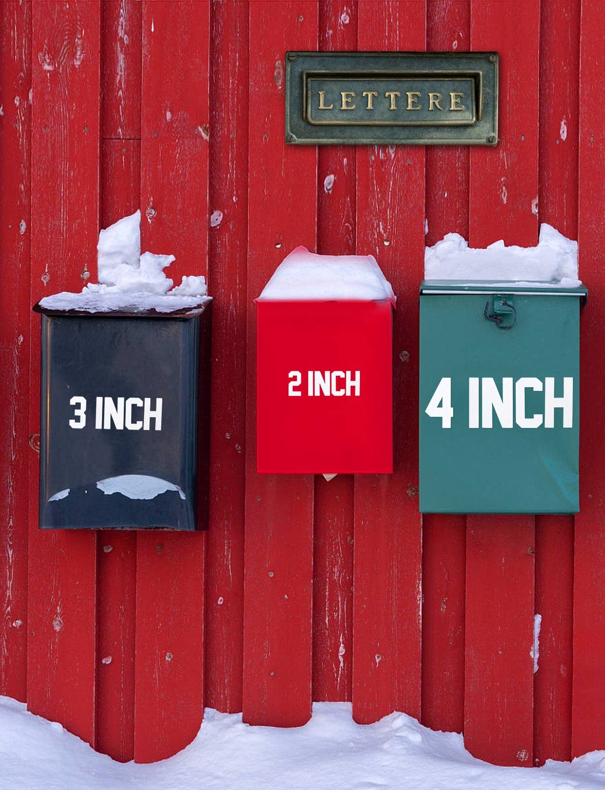 Seloom Reflective Mailbox Numbers & Letters Stickers - 148 PCS Waterproof Decals for House Address (Indoor/Outdoor Use)