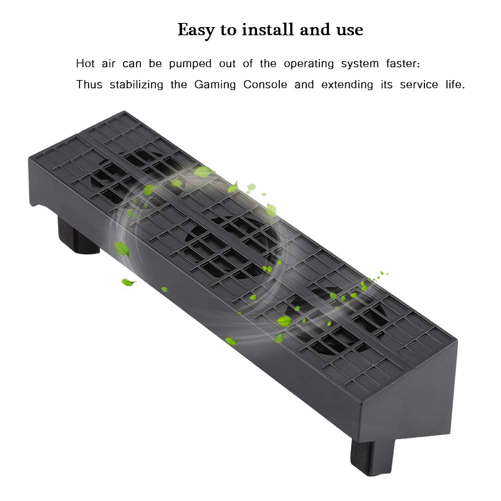 Mugast Cooling Fan for Slim Portable Gaming Console - Intelligent Cooling System with Power Cable for PS4 Slim - Prevent Overheating for Extended Gaming Sessions