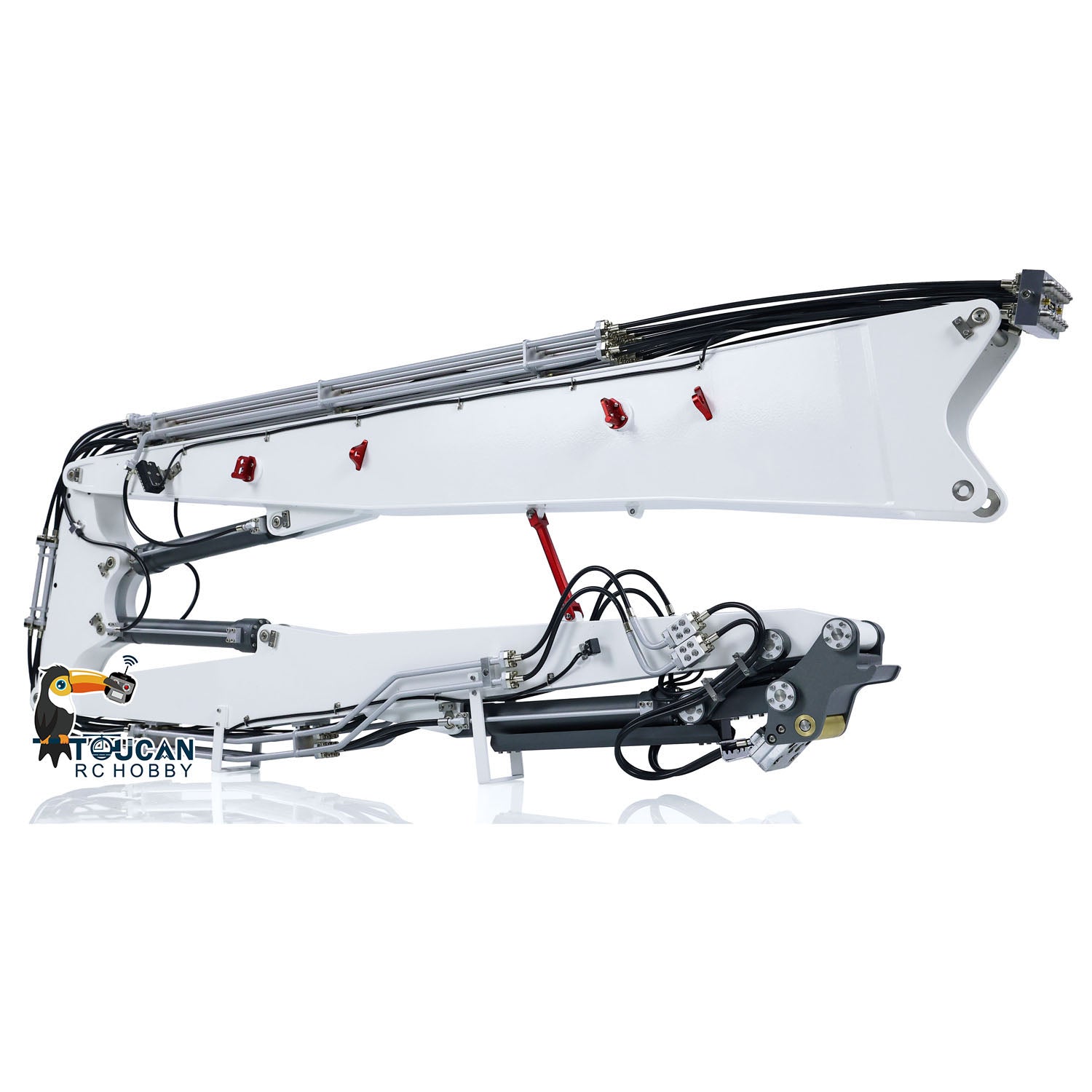 Metal Demolition Arm Attachment for CUT CUT K970 300 RC Hydraulic Excabator | Radio Controlled Digger Parts | Hobby Model DIY Accessories | Perfect for Construction Simulation & RC Excavator Enthusiasts