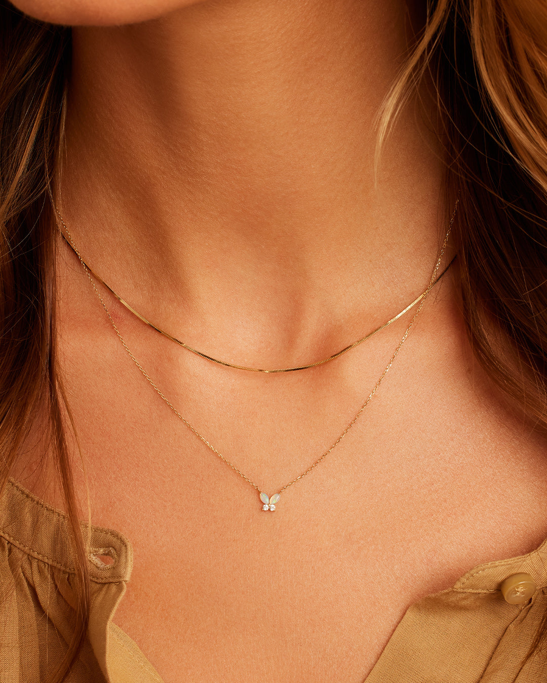 Opal Butterfly Necklace - Elegant Sterling Silver Jewelry for Women, Perfect Gift for Birthday, Anniversary & Valentine's Day | Ideal for Everyday Wear & Special Occasions