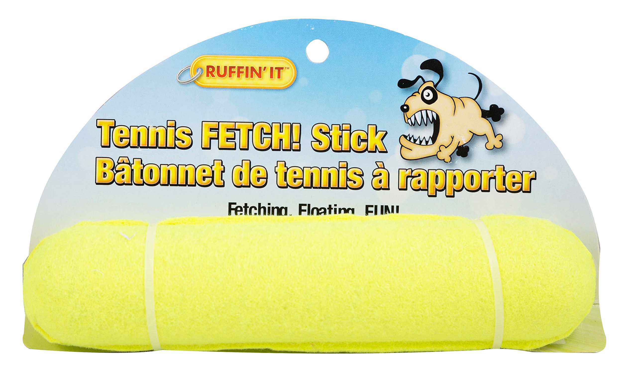 RUFFIN' IT Tennis Fetch Stick Dog Toy - Durable Chew Toy for Large & Small Dogs, Interactive Play & Outdoor Training - Perfect for Fetch, Training, and Backyard Fun