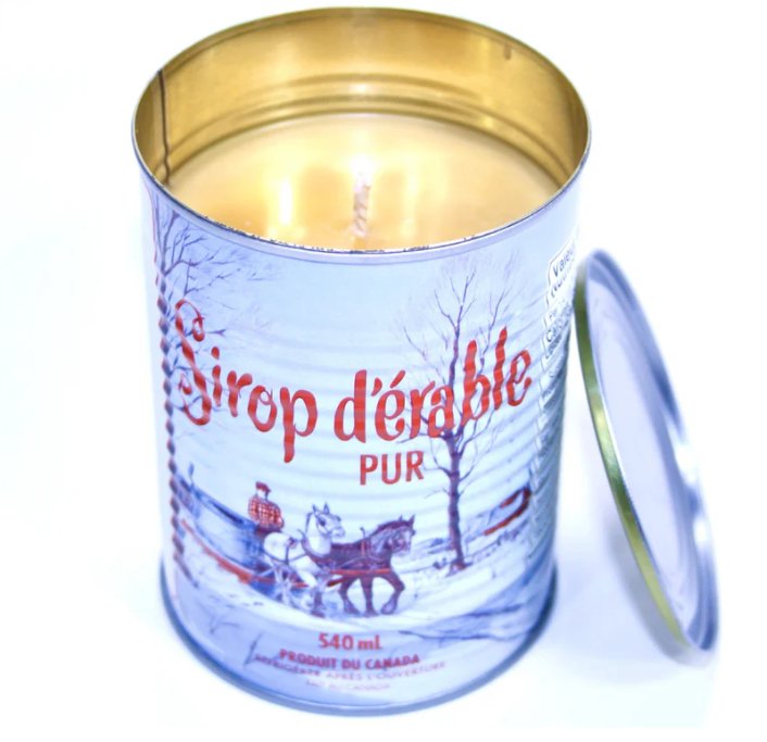Chloe and Crown 8oz Maple Syrup Scented Soy Candle in Reusable Tin - Perfect for Home Decor, Relaxation & Gift Giving