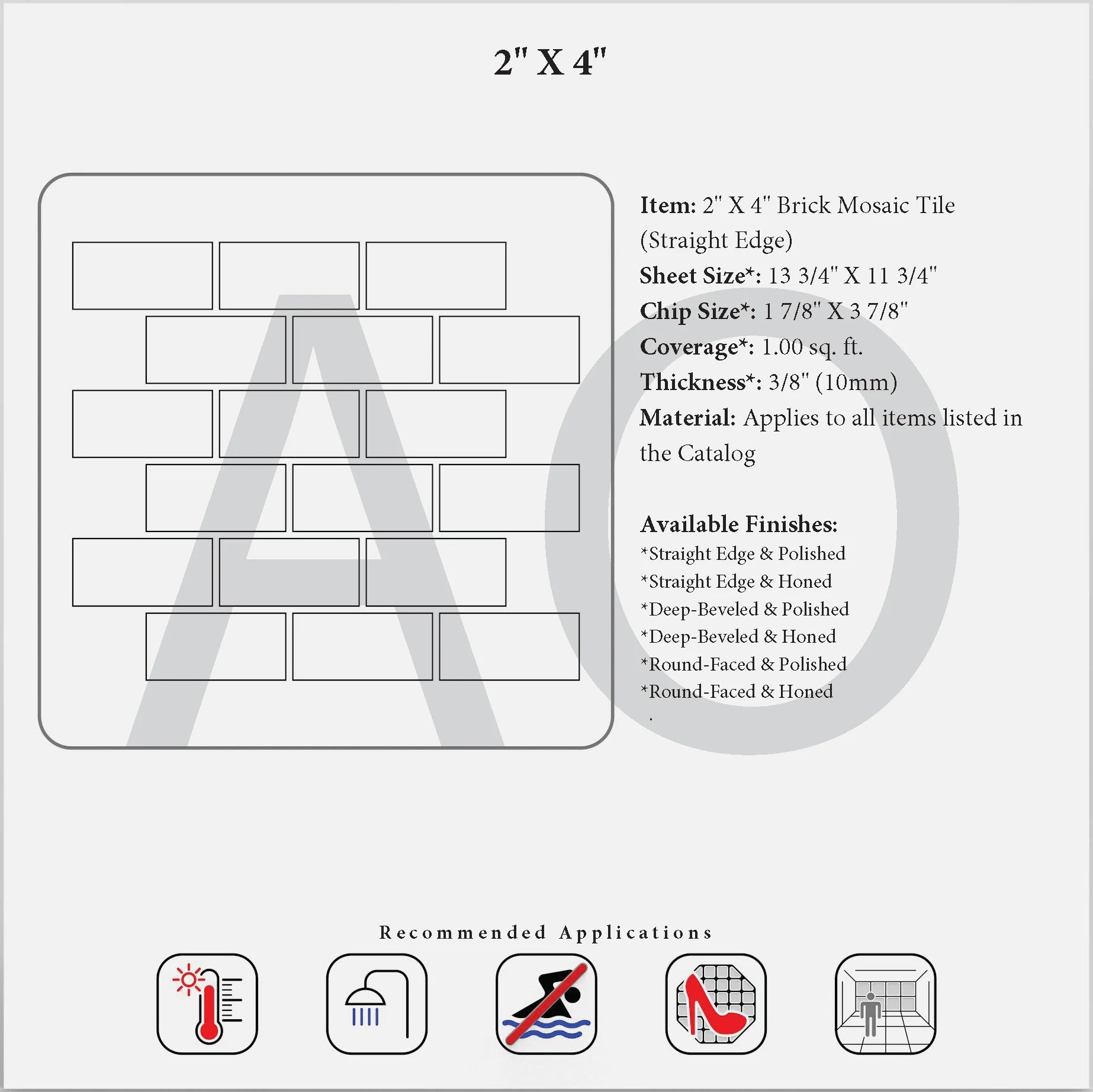 Premium Scabos Travertine 2x4 Mosaic Tile - Polished, Tumbled & Split Face Natural Stone for Bathroom, Kitchen Backsplash & Flooring