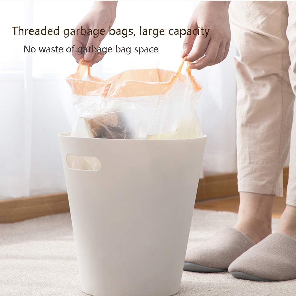 Premium Drawstring Trash Bags - Heavy Duty Disposable Garbage Bags for Kitchen, Bathroom & Bedroom - 2 Rolls (3 Bags Each) - Random Colors - Ideal for Home, Office & Outdoor Use