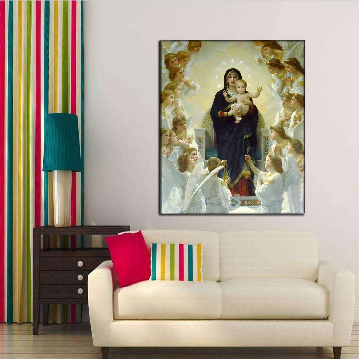 ZENDA Framed Jesus Picture - The Hand of God Wall Art Decor for Bedroom, Office & Living Room - Ready to Hang Christian Home Decor - Perfect for Prayer Spaces & Gift Giving