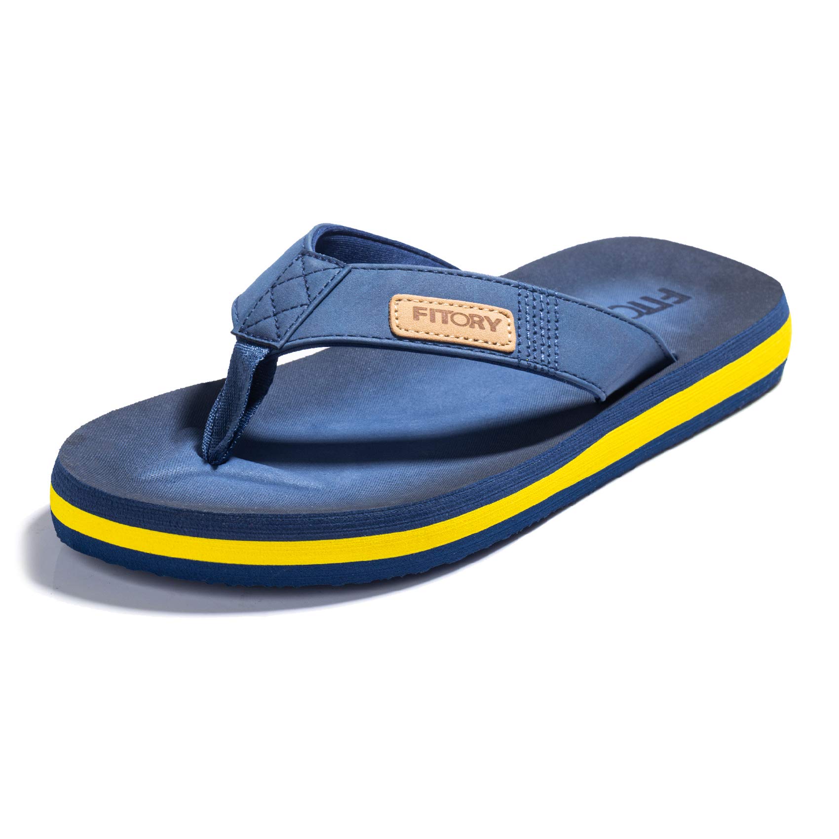FITORY Men's Flip Flops - Comfortable Thong Sandals for Beach, Pool & Summer - Sizes 6-15 - Lightweight & Durable Slippers for Outdoor, Travel & Casual Wear