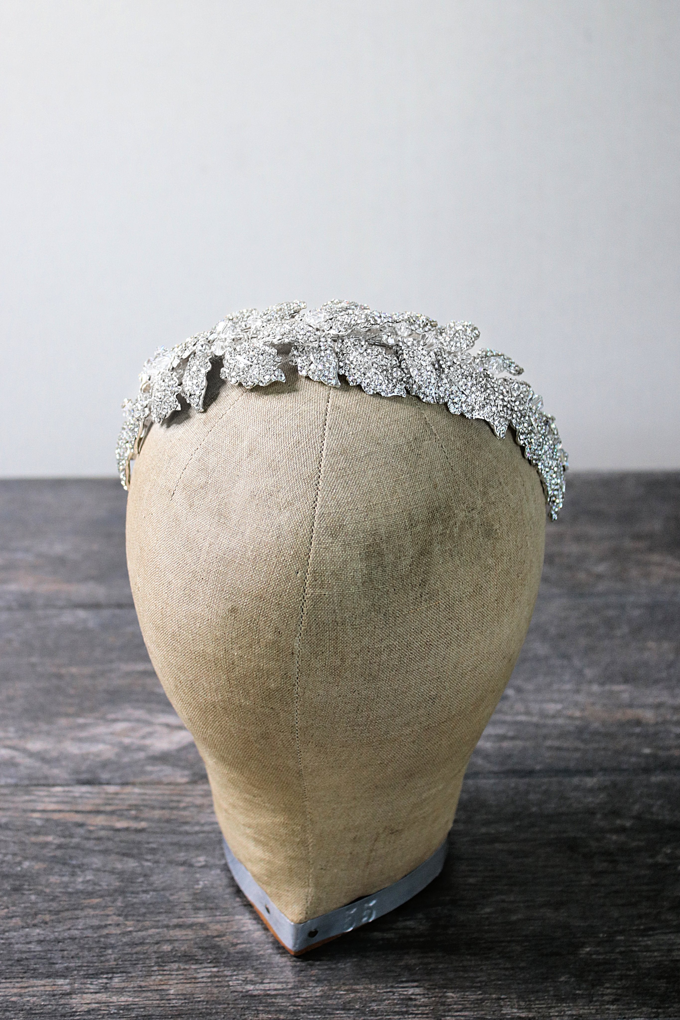 LAUREL Coronet Headpiece Tiara - Elegant Bridal Hair Accessory for Weddings, Prom & Special Events