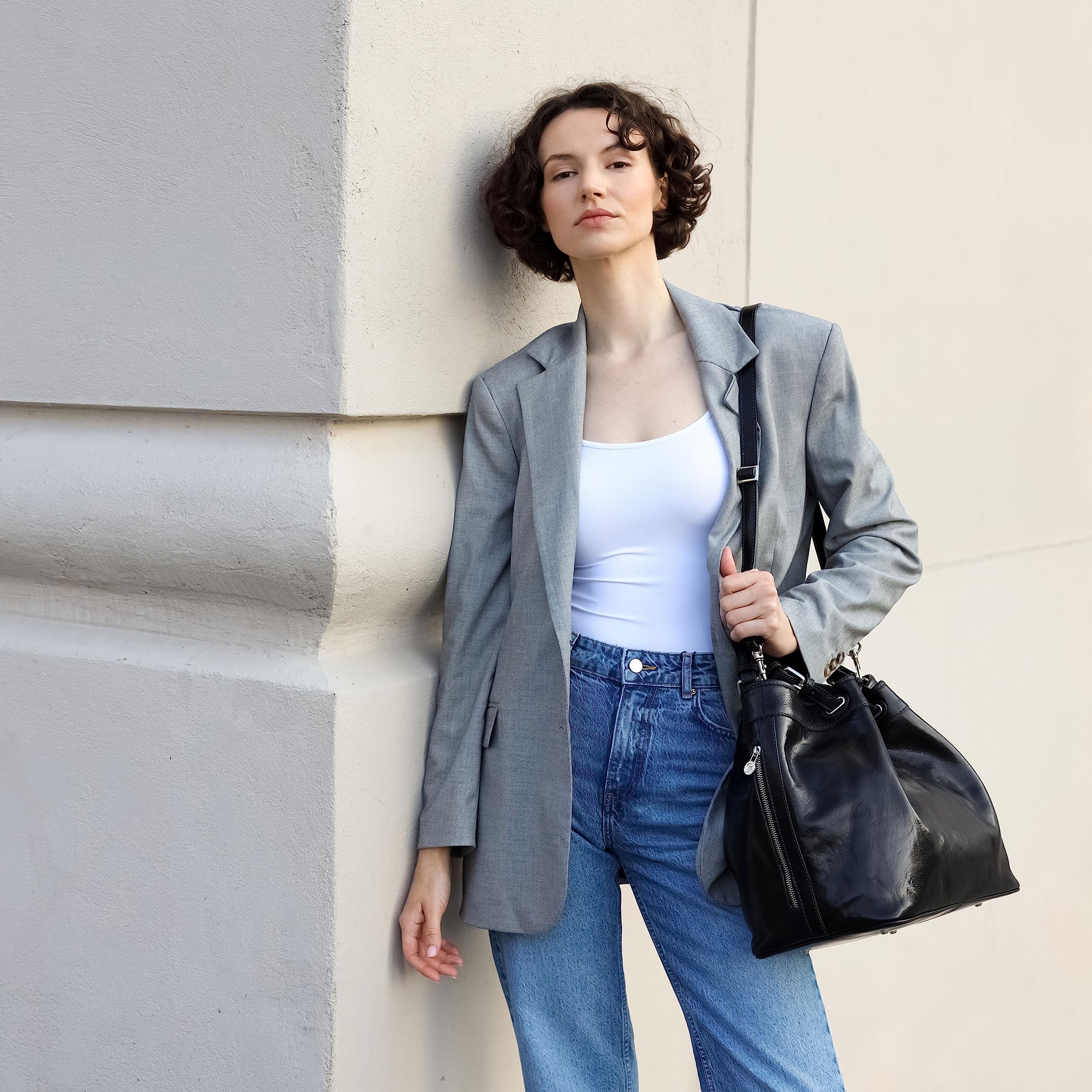 Premium Full-Grain Leather Handbag for Women - Timeless Top Handle Purse - Durable & Stylish - Perfect for Work, Travel & Special Occasions