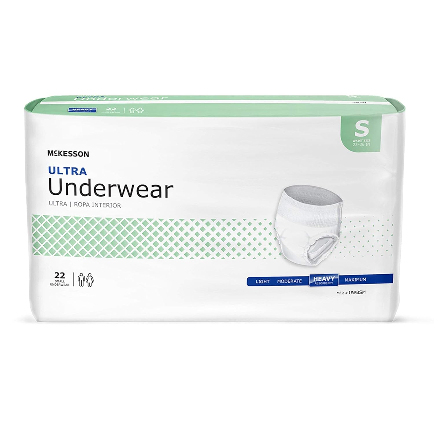**McKesson Ultra Pull-On Disposable Absorbent Underwear for Adults - Heavy Absorbency, Tear-Away Seams, Unisex - Ideal for Incontinence, Post-Surgery & Travel**