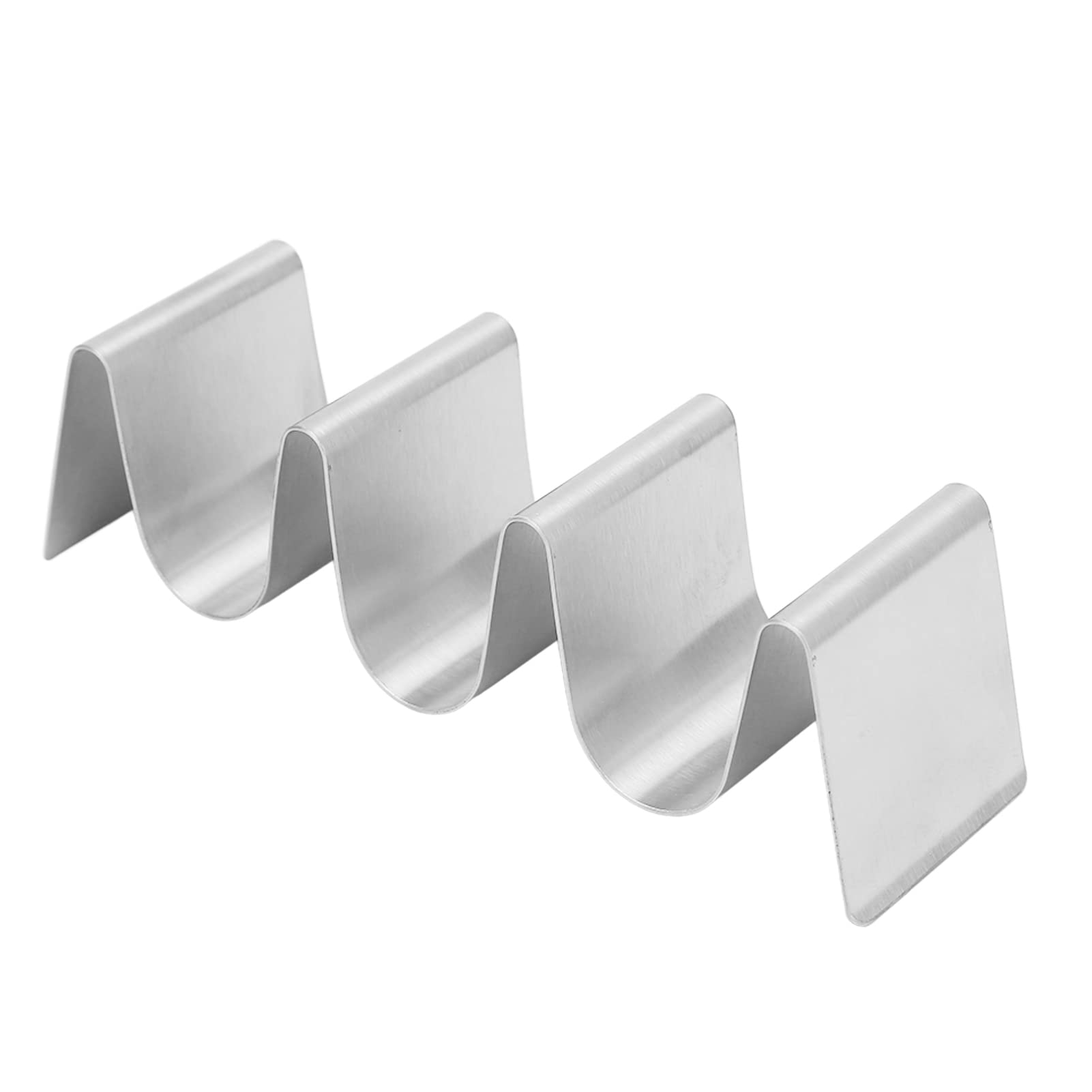 Premium Stainless Steel Taco Holders - Set of 4 Rustproof & Dishwasher Safe Taco Stands for Kitchen - Triangular Taco Shell Rack for Easy Filling - Perfect for Taco Tuesday, Parties, BBQs & Mexican Food Nights