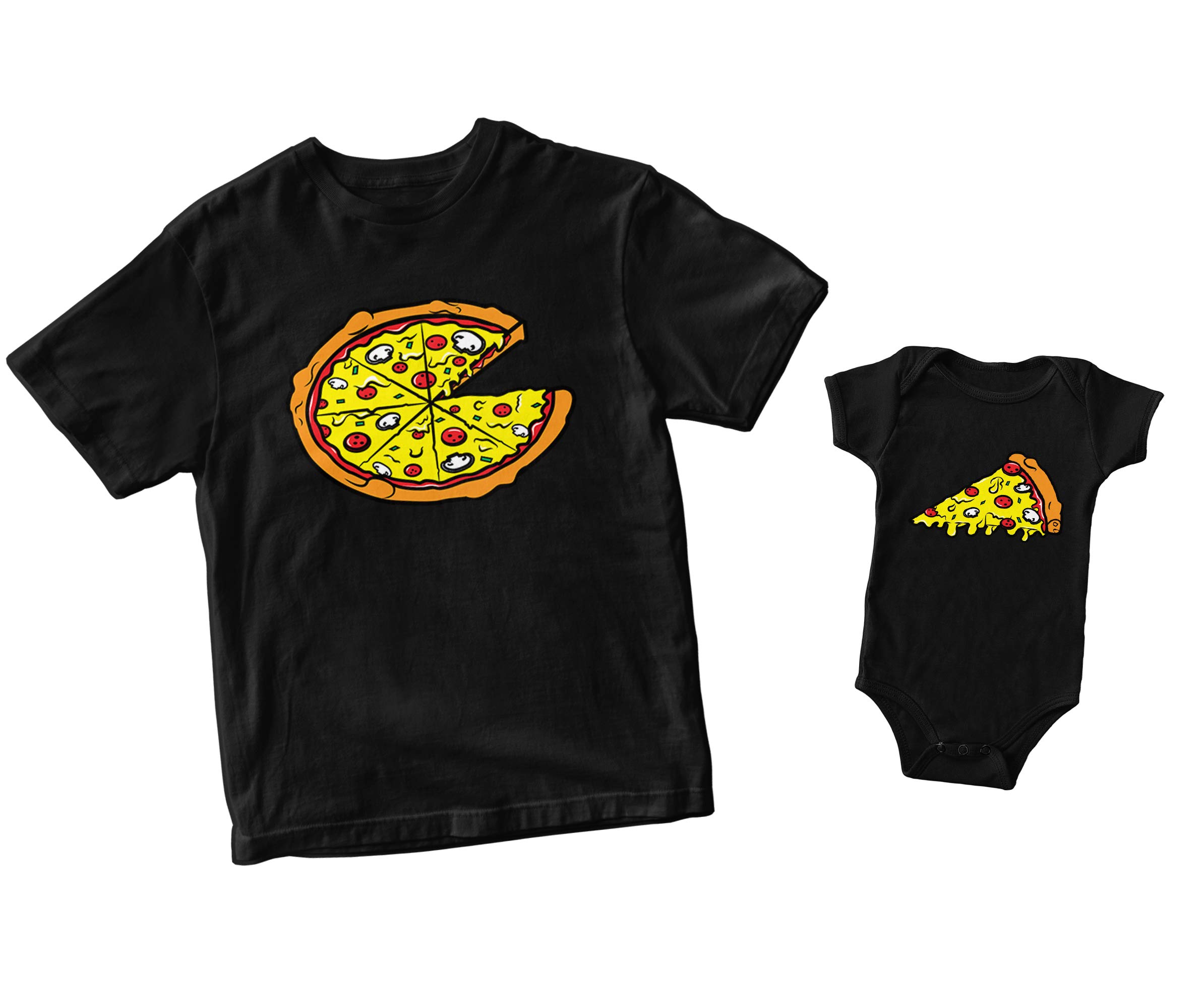 Pizza Pie & Slice Matching Family T-Shirts - Fun Couple & Group Outfits for Pizza Lovers - Perfect for Family Photos, Pizza Parties & Date Nights
