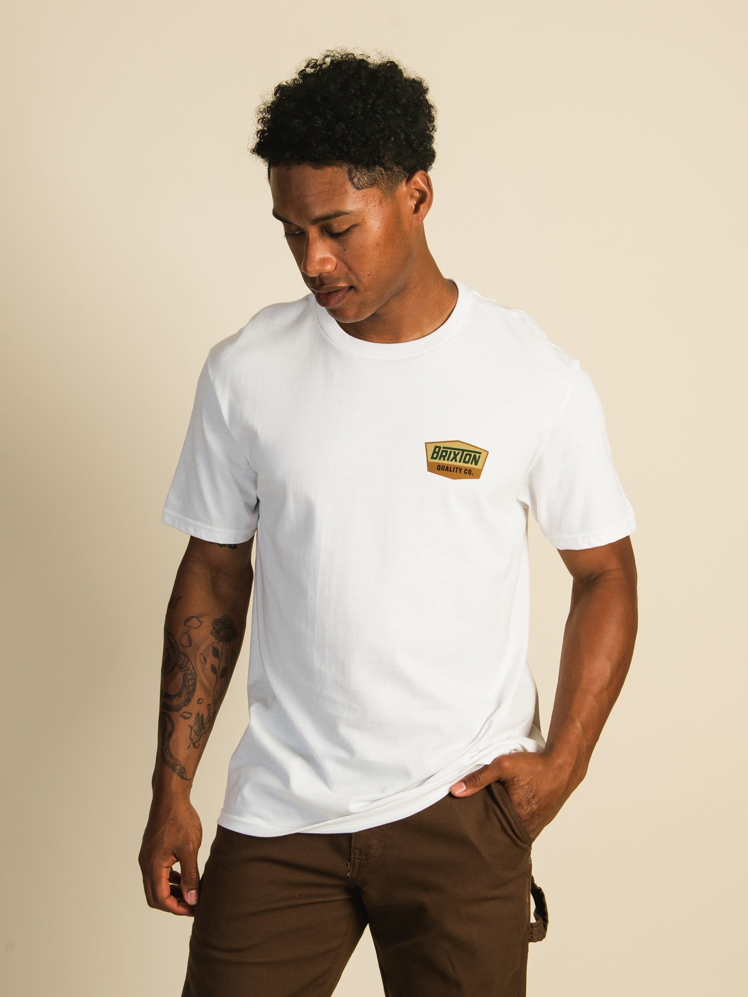 Brixton Regal Men's Graphic T-Shirt - Soft Cotton Short Sleeve Tee for Casual Wear & Street Style | Clearance Sale
