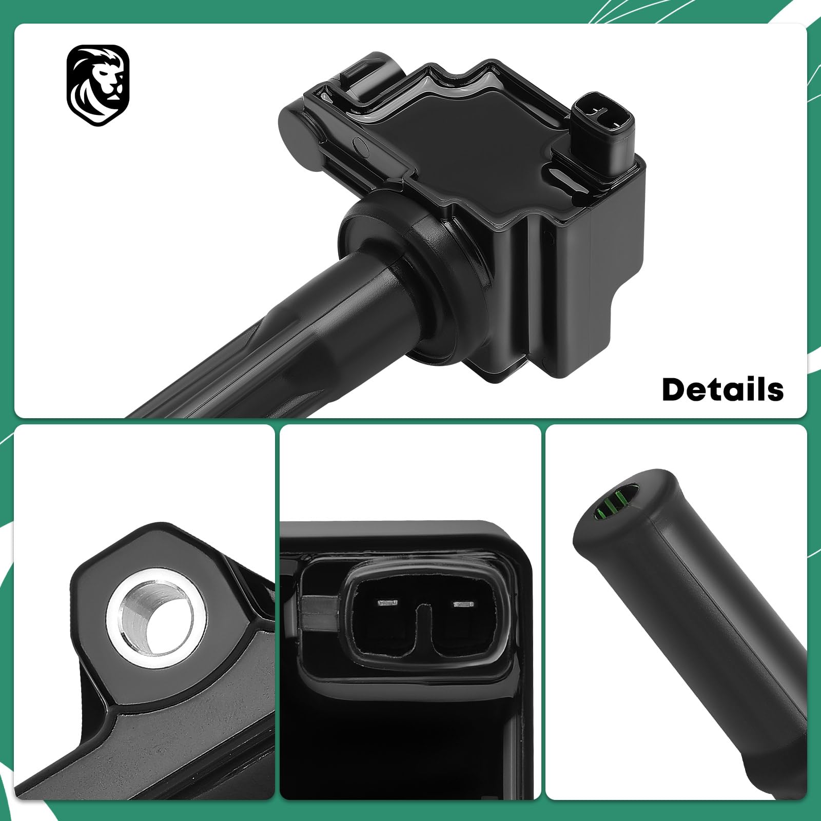 YHTAUTO 3-Pack Ignition Coil Replacement for Toyota 4Runner 1996-2002, Tacoma 1995-2004, Tundra 2000-2004, T100 1995-1998 | 3.4L V6 Engine | Compatible with Part Numbers C1041 & 9091902212 | Improves Engine Performance & Fuel Efficiency