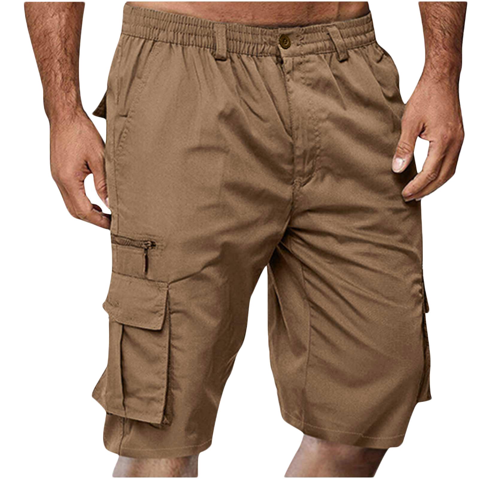 Best Men's Cargo Shorts for Summer - Stretch Elastic Waist Lightweight Work Shorts with Multiple Pockets | Big & Tall Sizes | Perfect for Outdoor Activities, Hiking, Travel & Casual Wear