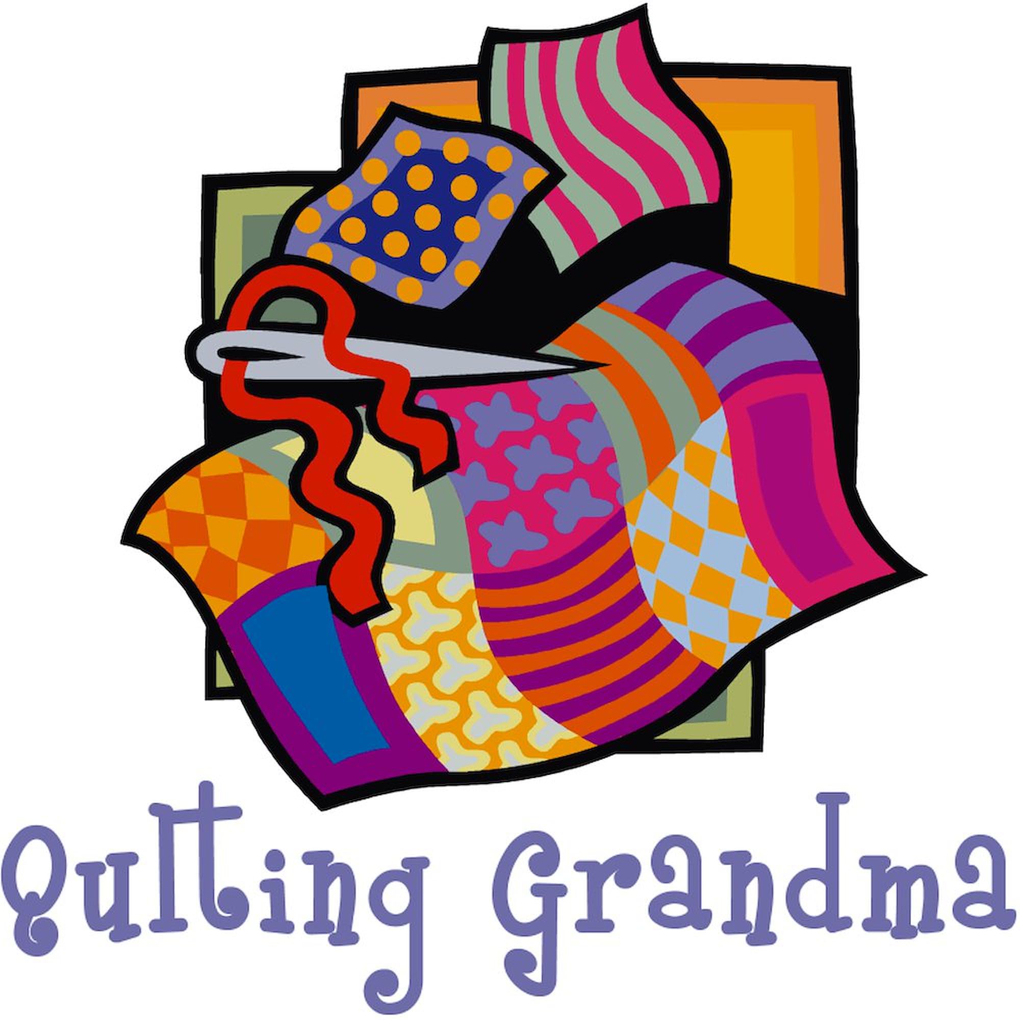 Quilting Grandmother Tote Bag - Natural Canvas Reusable Shopping Bag for Women | Eco-Friendly Grocery Tote for Grandmas, Crafters & Quilters - Perfect for Farmers Market, Book Club & Sewing Supplies