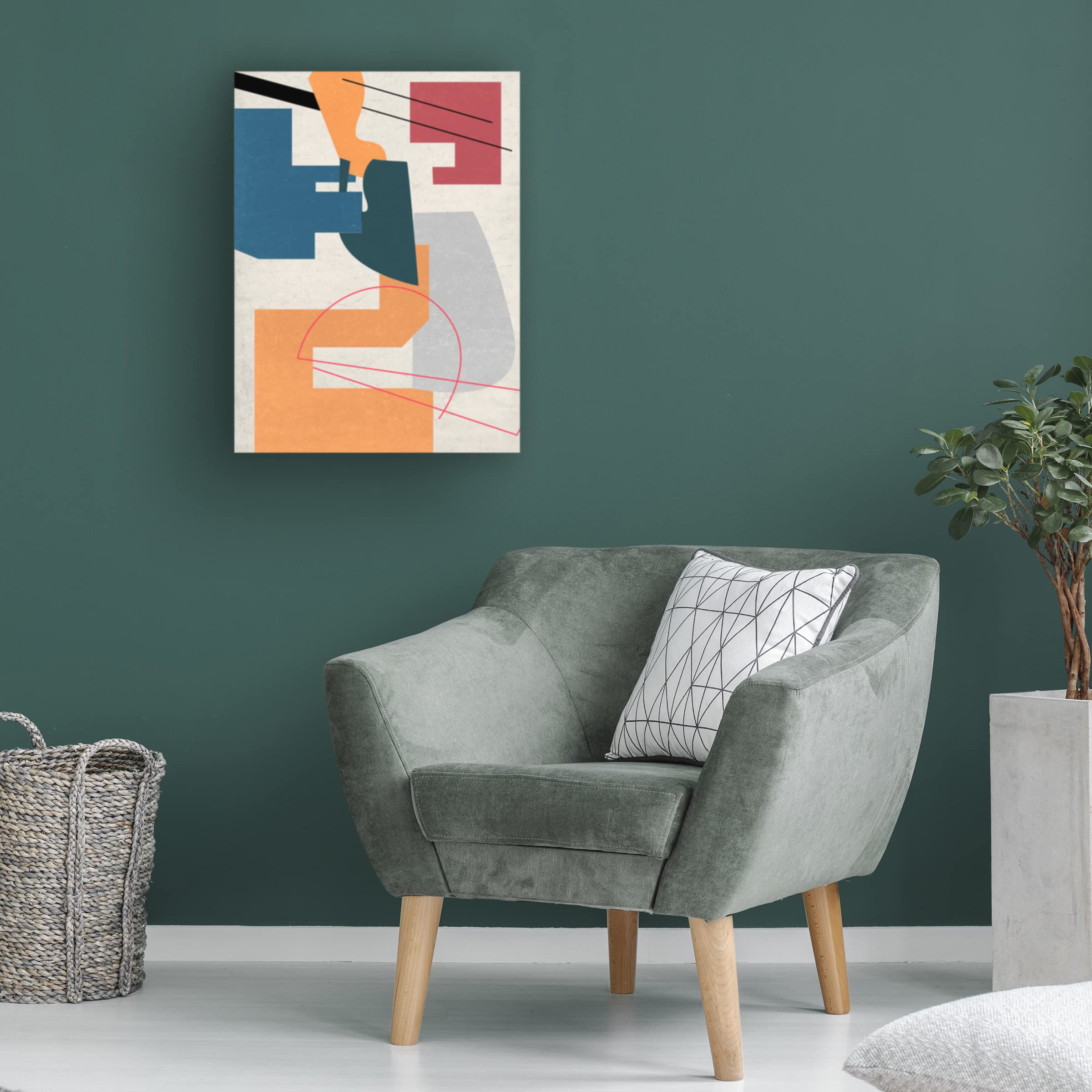 Trademark Fine Art 'Celestial Planets I' Canvas Wall Art by Melissa Wang - Modern Space-Themed Home Decor for Living Room, Bedroom & Office