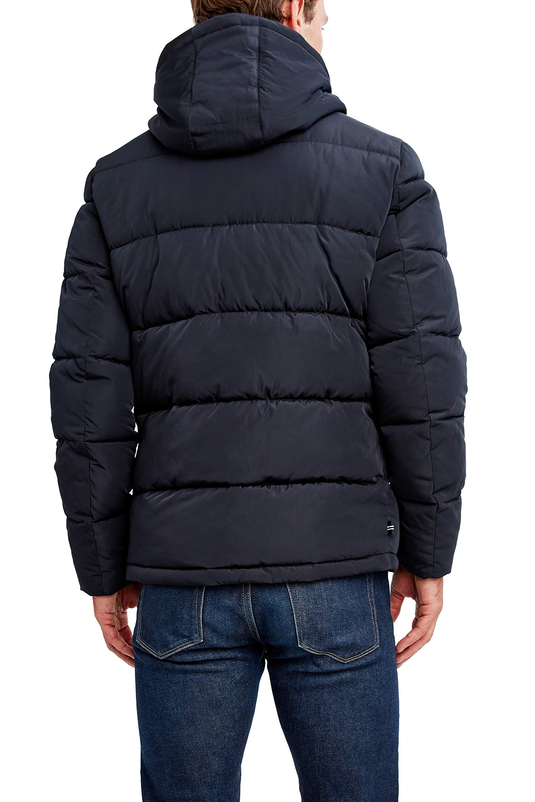 Nautica Men's Waterproof Windproof Hooded Parka Jacket - Winter Warm Coat for Outdoor Activities, Hiking & Casual Wear