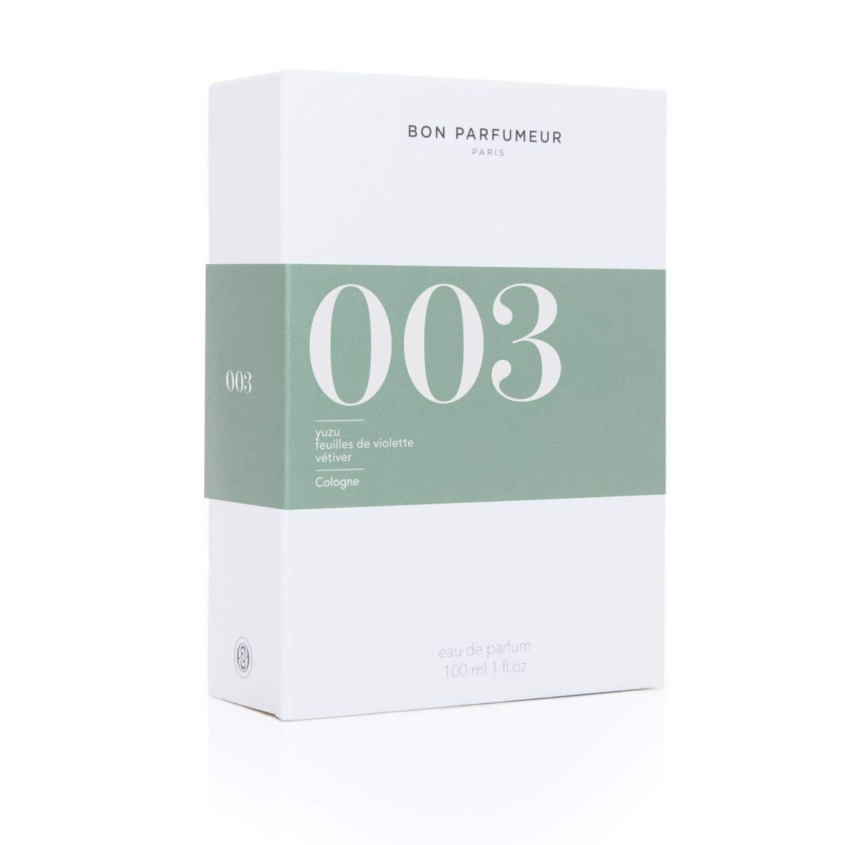 Bon Parfumeur 003 Cologne Intense Eau de Parfum Spray for Men - 3.3 oz / 100ml Long-Lasting Fragrance - Fresh Citrus & Woody Notes - Perfect for Date Night, Office & Special Occasions