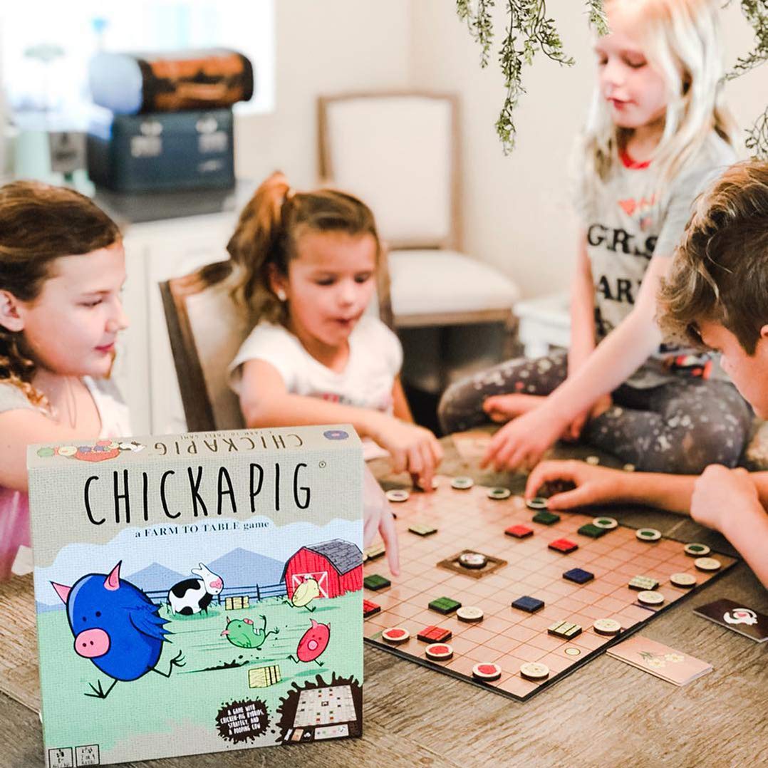 Buffalo Games Chickapig - Fun Farm to Table Strategy Board Game for Families & Kids - Perfect for Game Nights & Family Gatherings