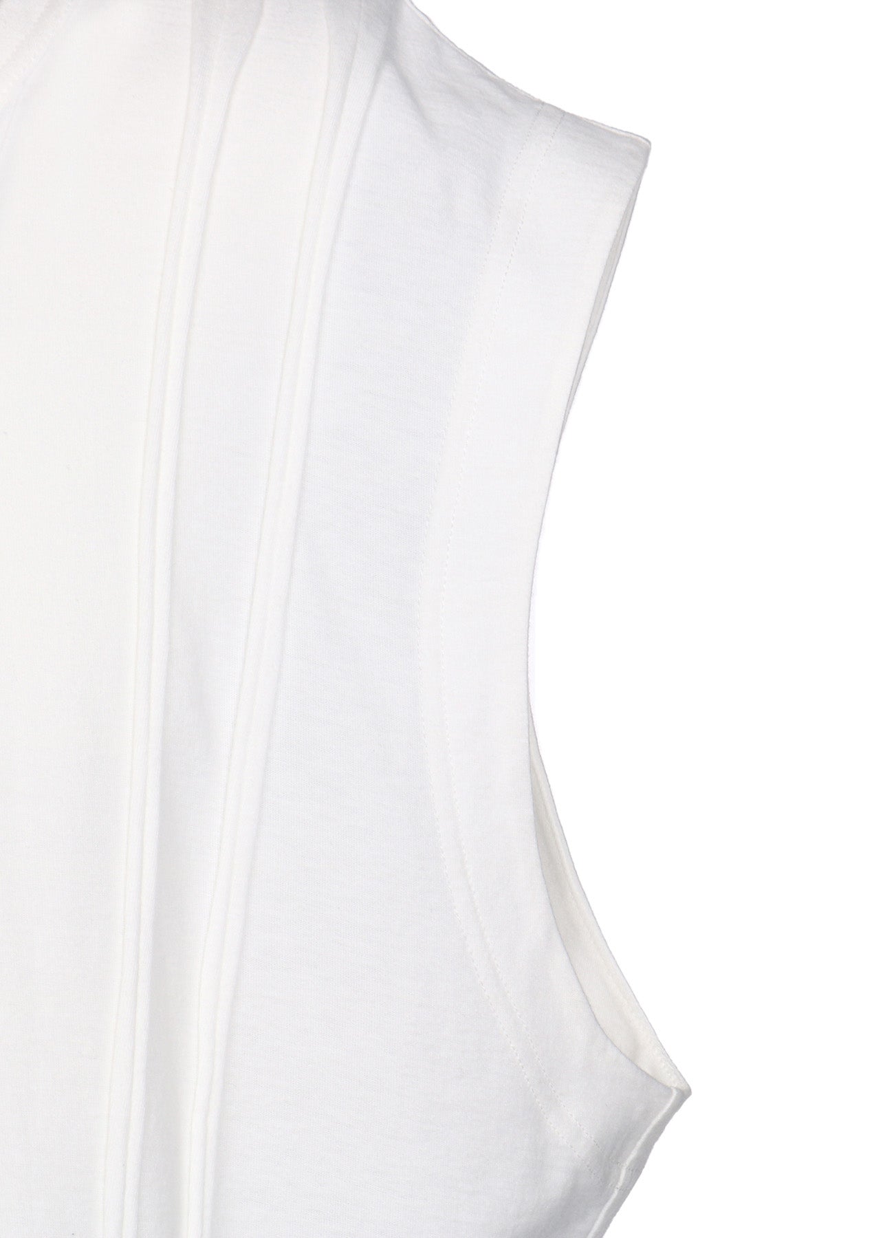 Soft Cotton Jersey Vertically Grafted Sleeveless Top with Side Slit - Breathable Summer Tank for Women | Casual Wear, Beach Outfit & Layering Staple