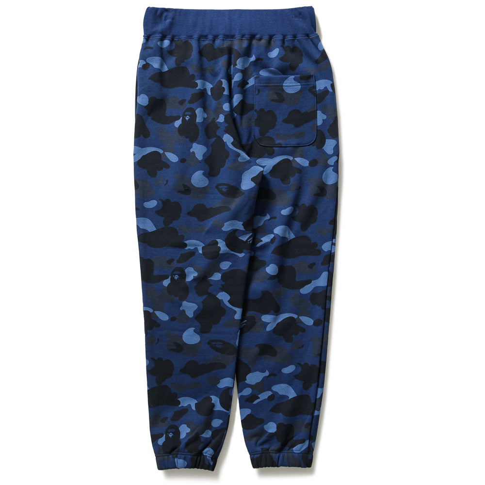 BAPE Camo Wide Sweatpants for Men - Navy Blue Streetwear Joggers | Casual Wear, Gym & Lounge Pants for Urban Fashion