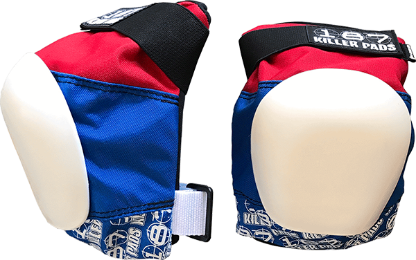 187 Pro Knee Pads XL - Heavy Duty Work Knee Protection for Construction, Flooring, Roofing - Red/White/Blue - Ideal for Carpenters, Plumbers & DIY Projects