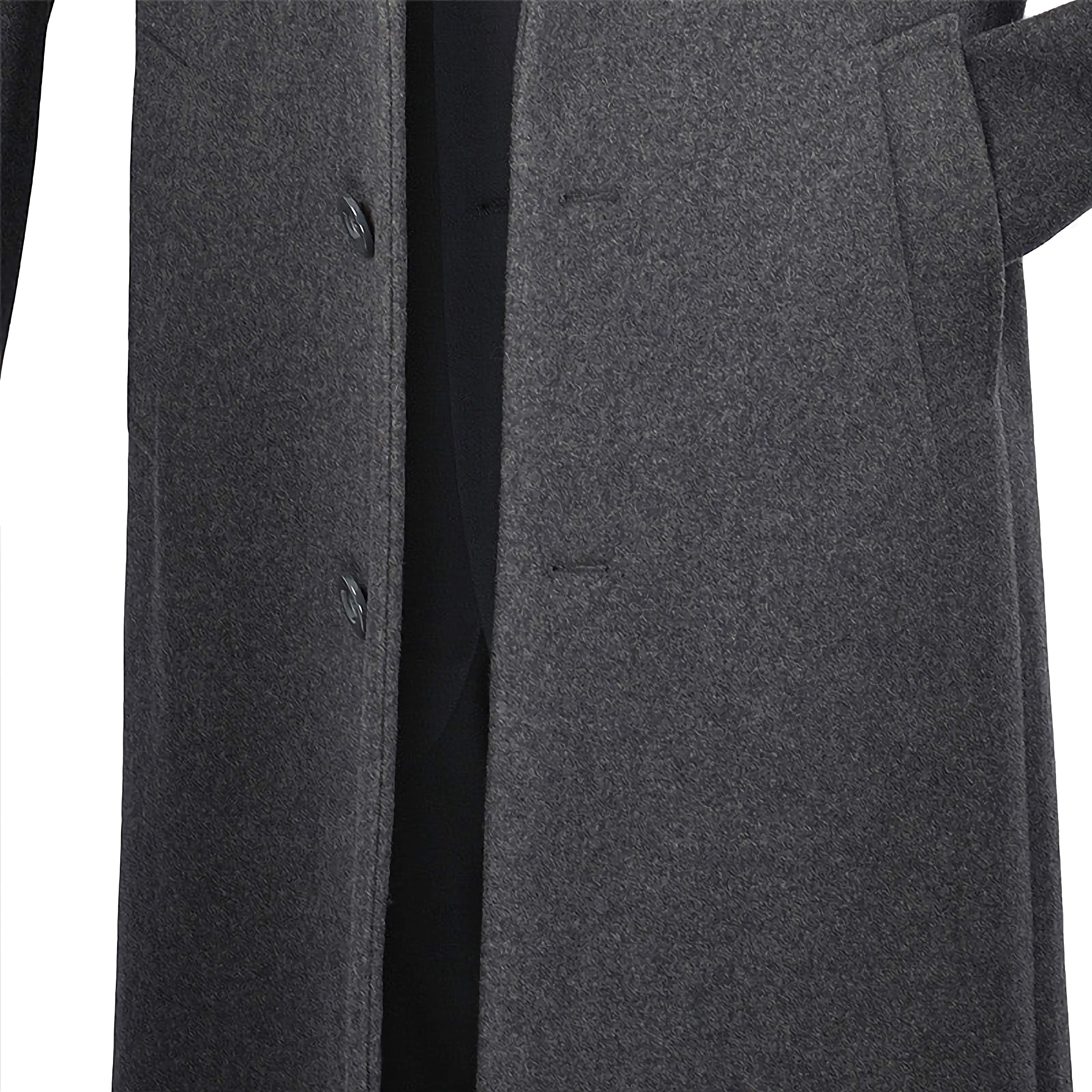 Milano Collection Men's Winter Fall Dress Top Coat - 48 Long Charcoal Gray | Formal Business Attire & Special Occasions