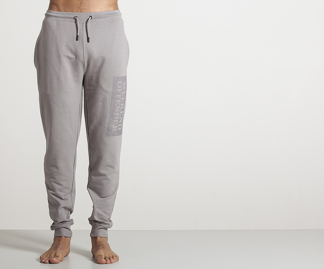 Men's Weekend Offender Brooklyn Joggers - Mercury Grey Casual Sweatpants for Running, Gym & Lounge | Comfortable Streetwear Pants for Everyday Wear