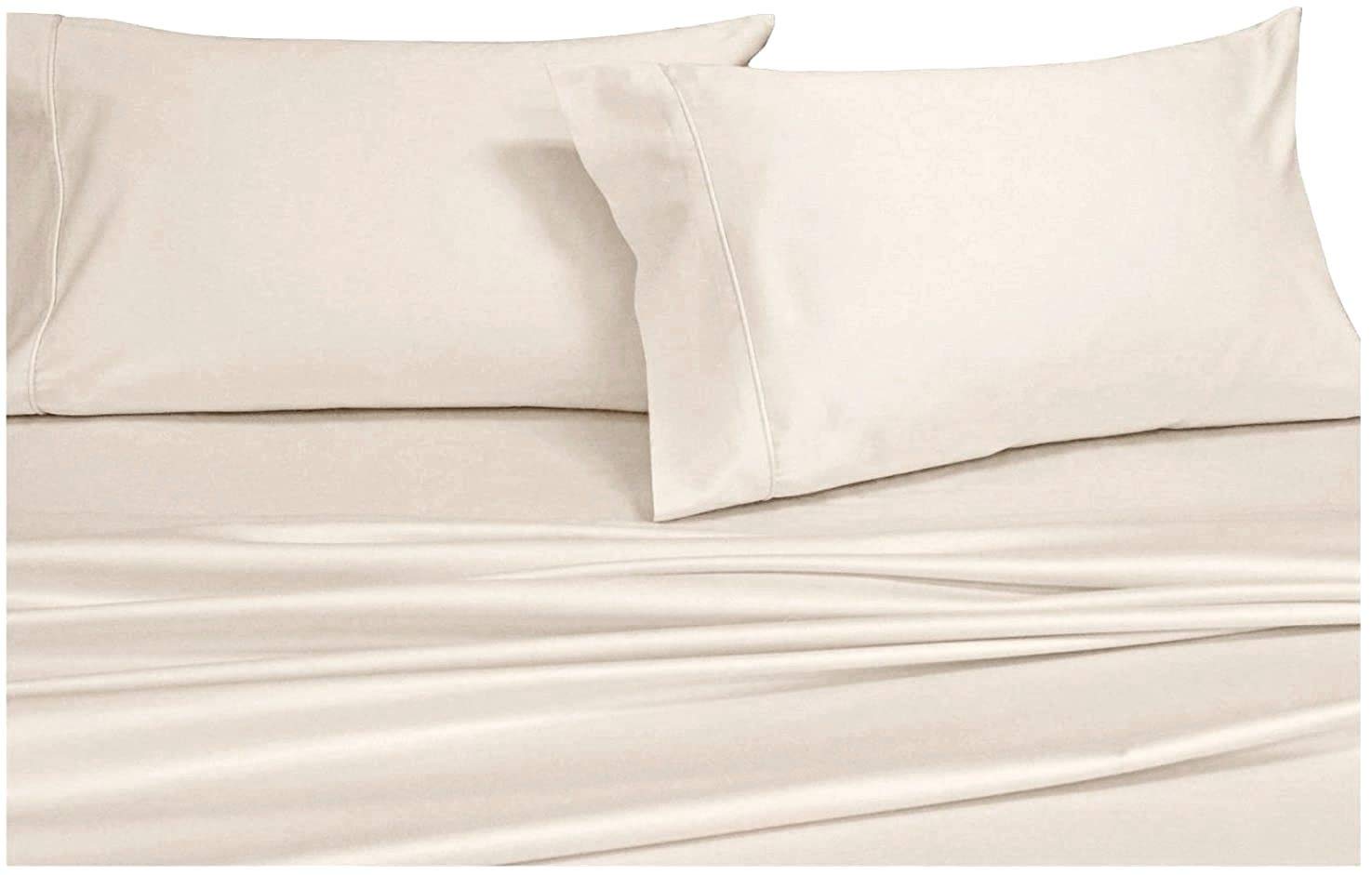 Premium 100% Giza Cotton RV King Sheets 72x80 - 4-Piece Deep Pocket (18