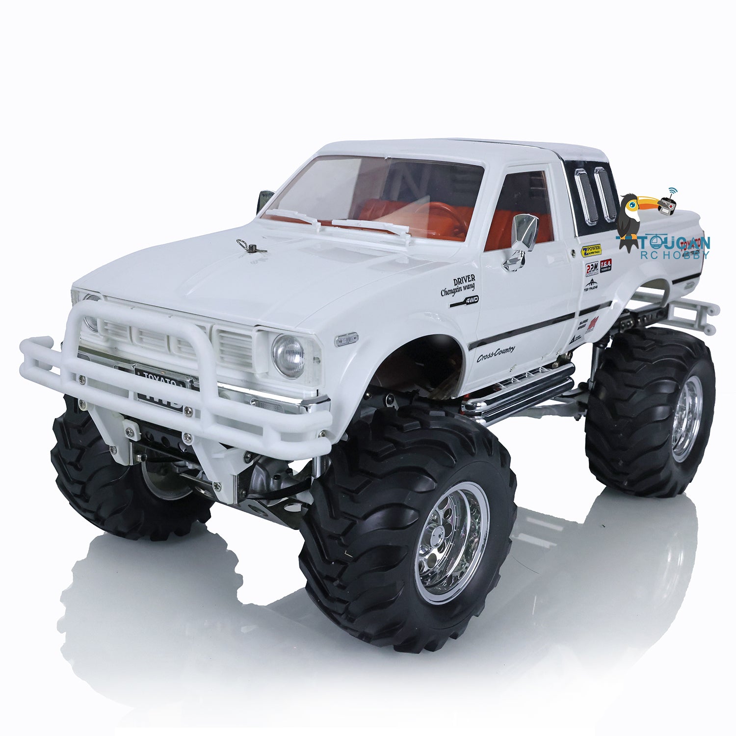 1/10 Scale HG 4WD RC Pickup Truck - 2.4Ghz Remote Control Off-Road Rally Racing Crawler Car - Ready to Run RTR Model for Adults & Kids - Perfect for Backyard Racing, Trail Crawling & Off-Road Adventures