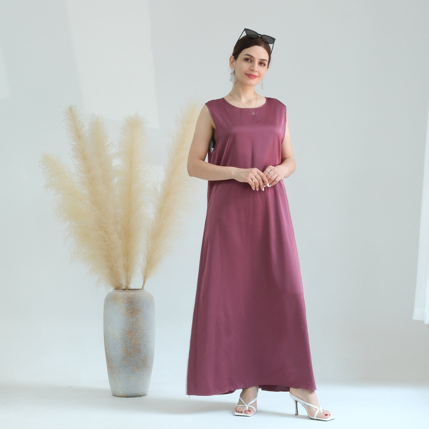 Aria2 Matching 3-Piece Mulberry Silk Pajama Set for Women - Soft Luxury Sleepwear for Comfortable Nights & Relaxing at Home