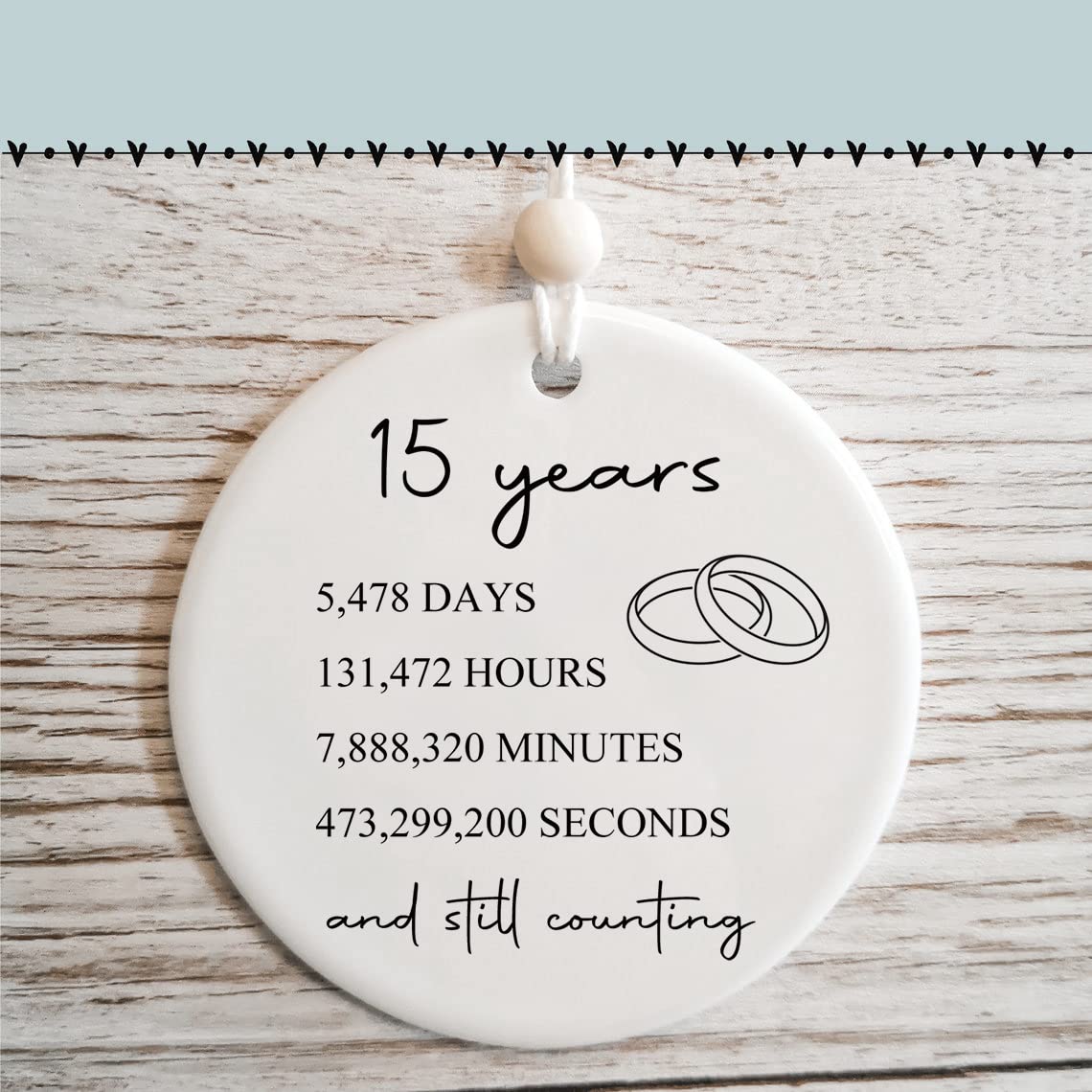 15th Anniversary Gifts for Couples - Elegant Crystal Keepsake for Him & Her - Perfect Wedding Anniversary Present for Wife or Husband - Ideal for Romantic Celebrations, Vow Renewals & Milestone Gifting
