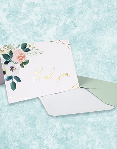 Elegant Breeze Thank You Cards - Premium Greeting Cards for All Occasions | Perfect for Weddings, Birthdays & Appreciation Gifts