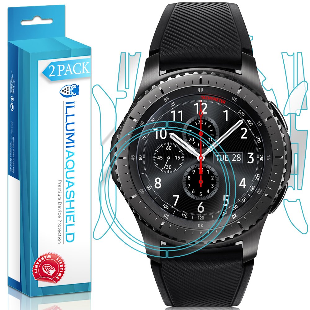 Gear S3 Frontier Screen Protector (2-Pack) - HD Clear TPU Film, Bubble-Free, Front & Back Protection | Perfect for Outdoor Sports & Daily Use