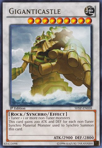 YU-GI-OH! Giganticastle (SHSP-EN058) - Shadow Specters Unlimited Edition Rare Trading Card - Perfect for Collectors & Competitive Duels