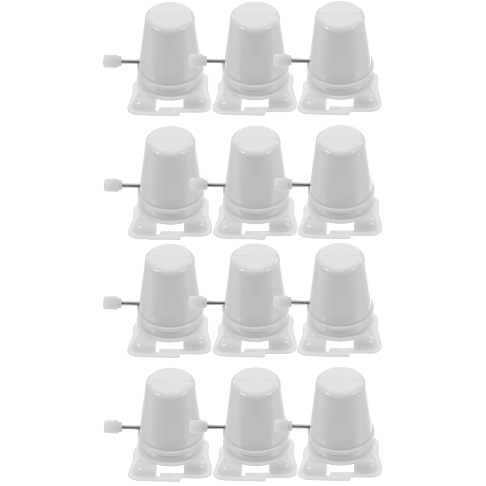Jarbins 12-Piece Wind Up Robot Toy Mechanism Set - DIY Clockwork Legged Robot Movement Kit for Crafts (White) | Fun STEM Educational Toys for Kids Birthday Gifts & Science Projects