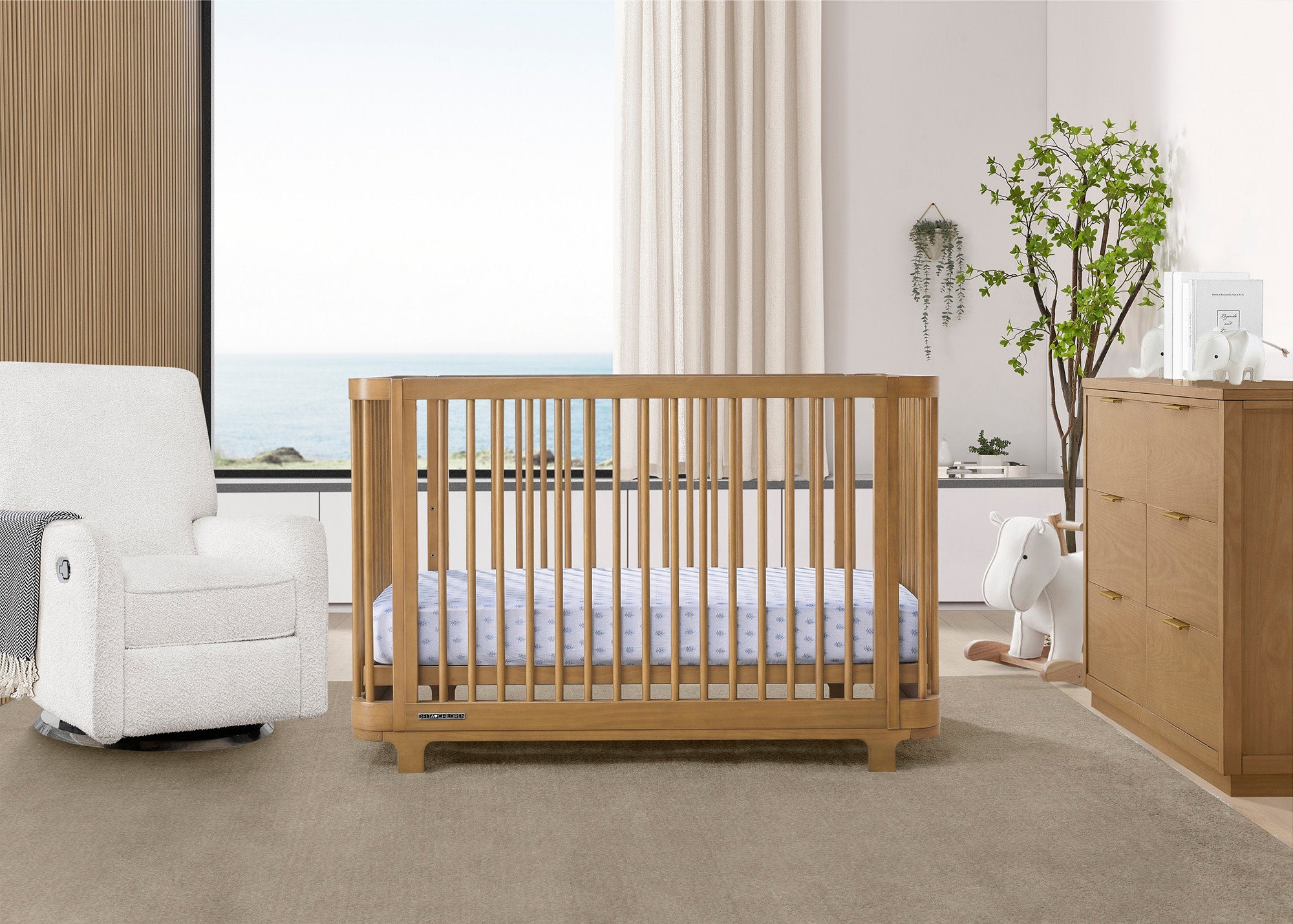 Nest 4-in-1 Convertible Baby Crib - Toddler Bed, Daybed & Full-Size Bed - Safe Nursery Furniture for Newborn to Teen - Perfect for Bedrooms, Daycare & Guest Rooms