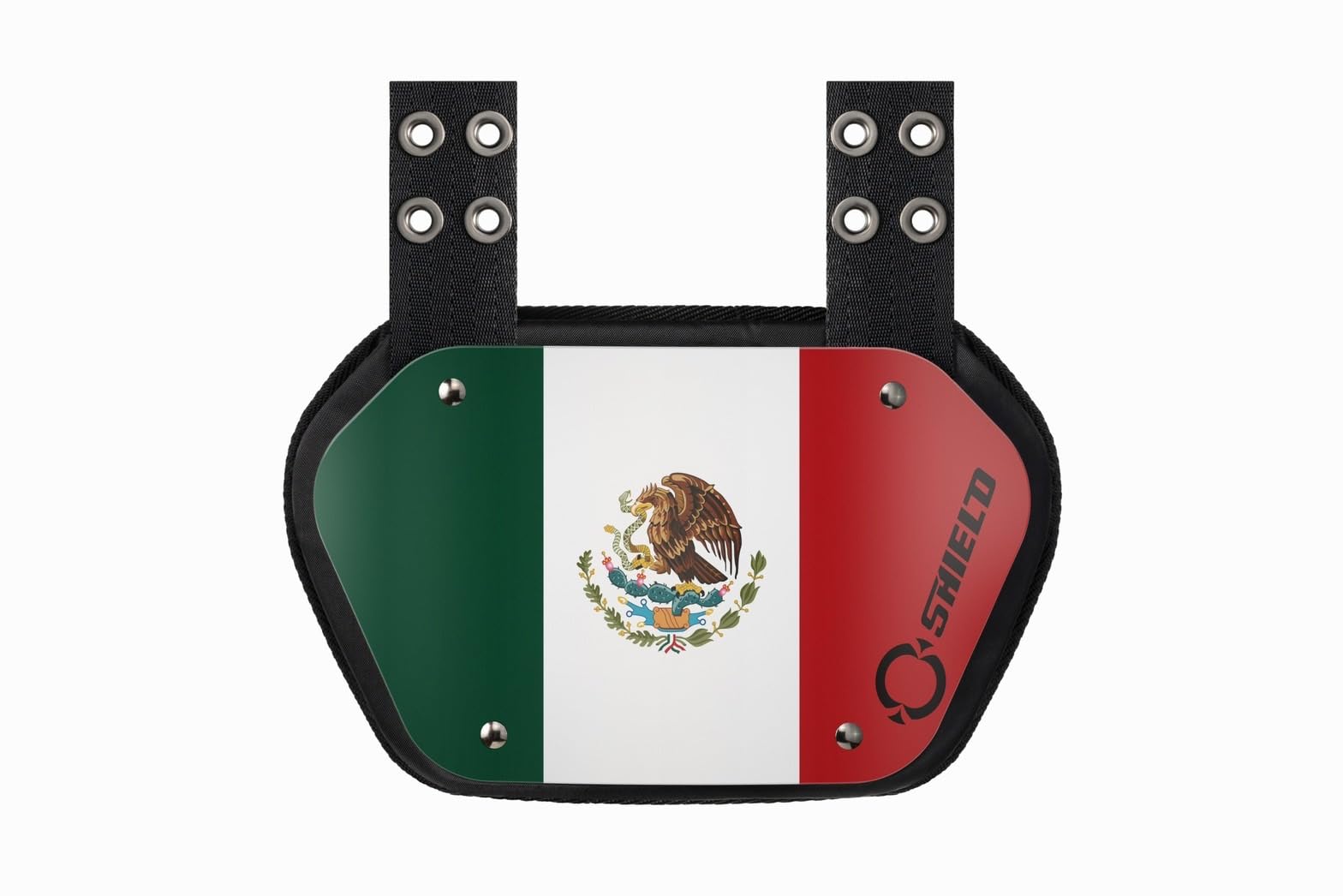 O Shield Mexican Flag Football Back Plate - Lower Back Pads for Football Players & Rear Protector (Youth Fit) - Protective Gear for Flag Football Games & Practice