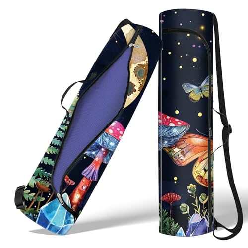 Floral Butterfly Moon Mushroom