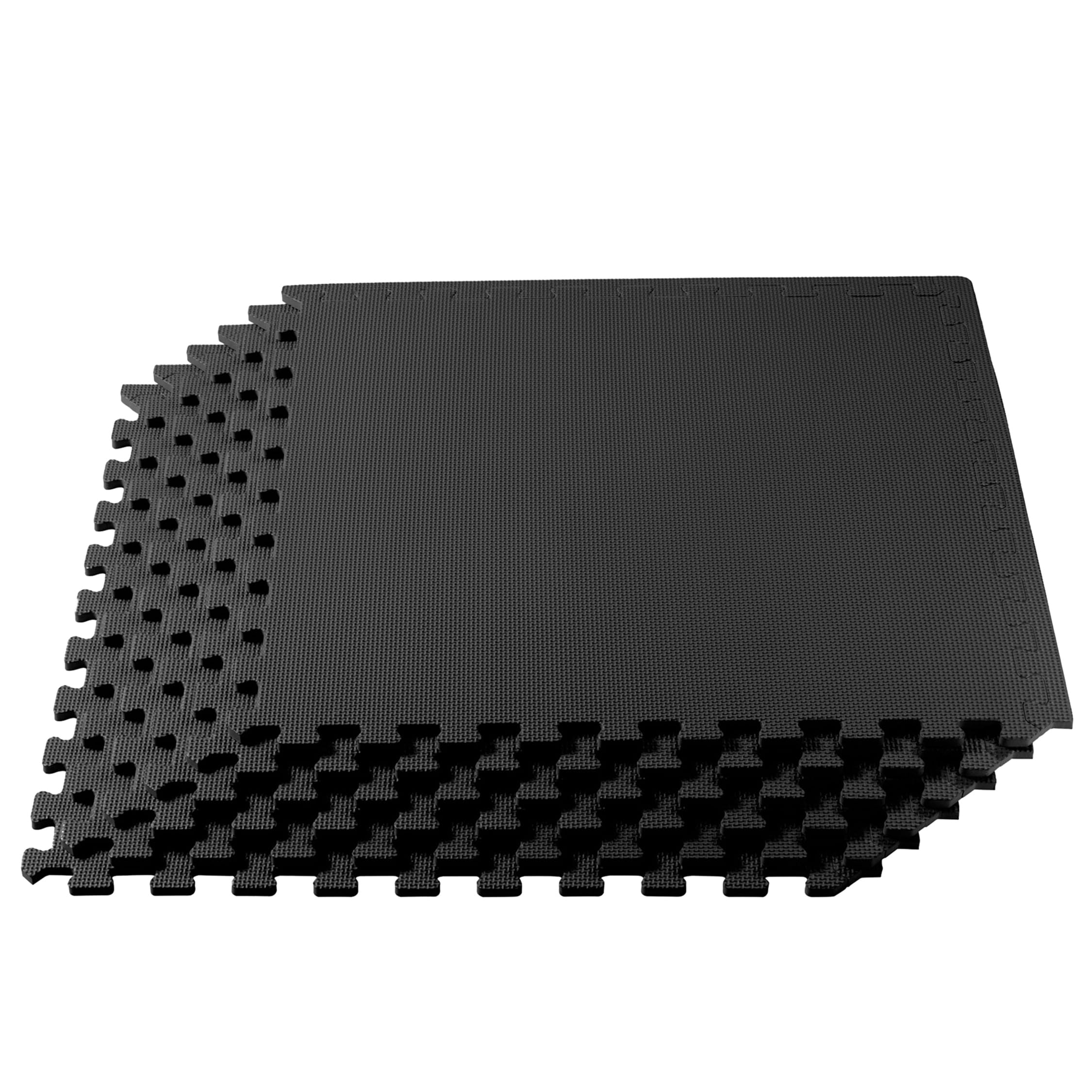 3/8 Inch Thick High-Density Exercise Floor Mat - Non-Slip Gym Mats for Home Workouts, Yoga & Fitness - Ideal for Home Gym, Garage Workouts & Martial Arts Training