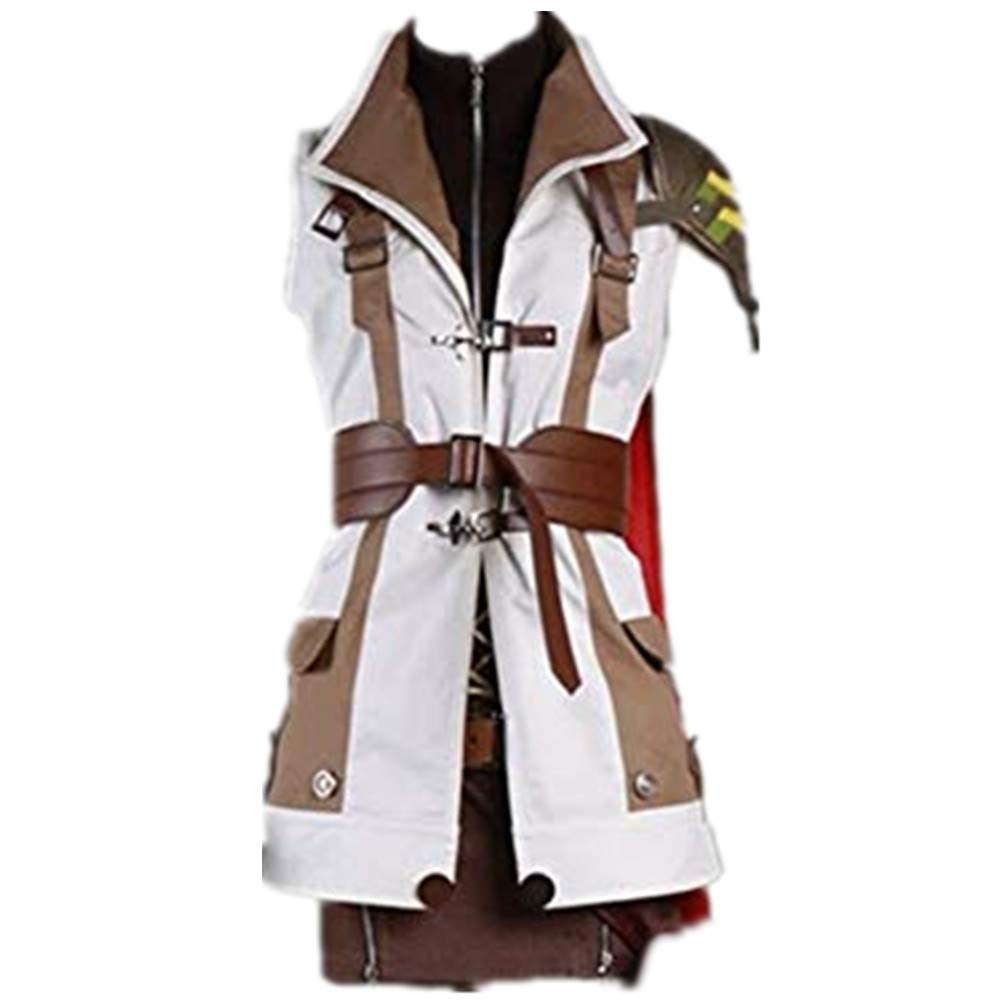Final Fantasy XIII Lightning Cosplay Costume with Wig - Eclair Farron Halloween & Christmas Costume for Anime Conventions, Cosplay Events, and Themed Parties