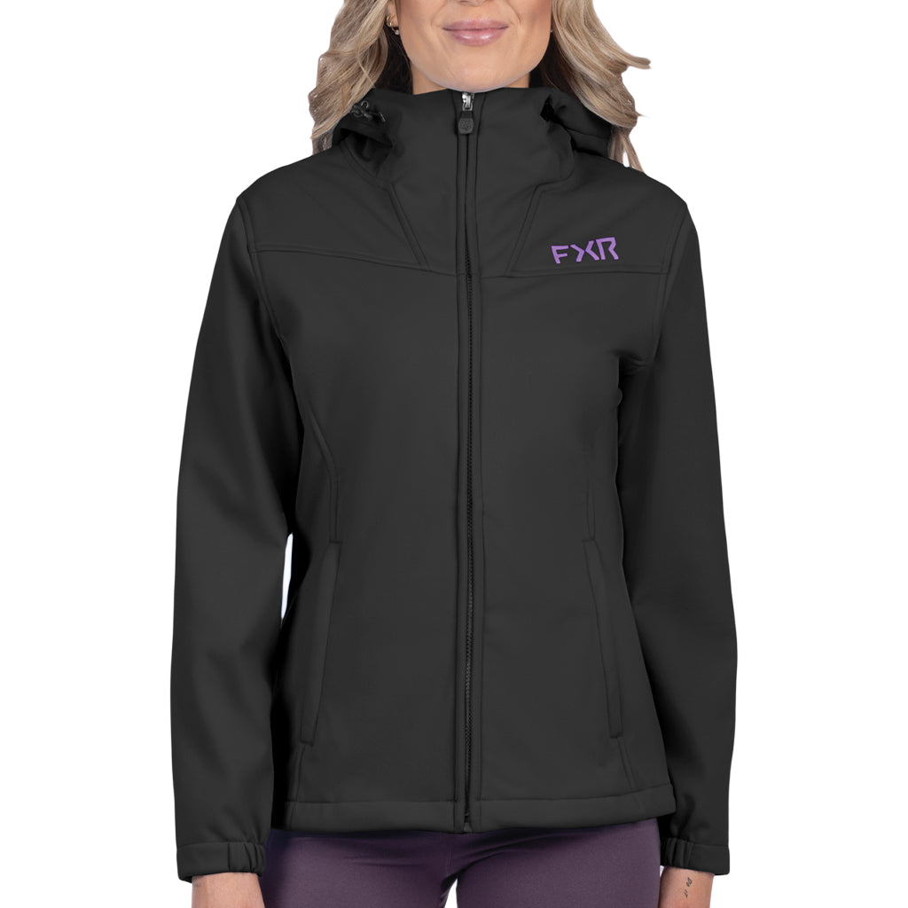 FXR Women's Hydrogen Softshell Jacket - Windproof & Water-Resistant Winter Jacket for Skiing, Hiking & Outdoor Activities