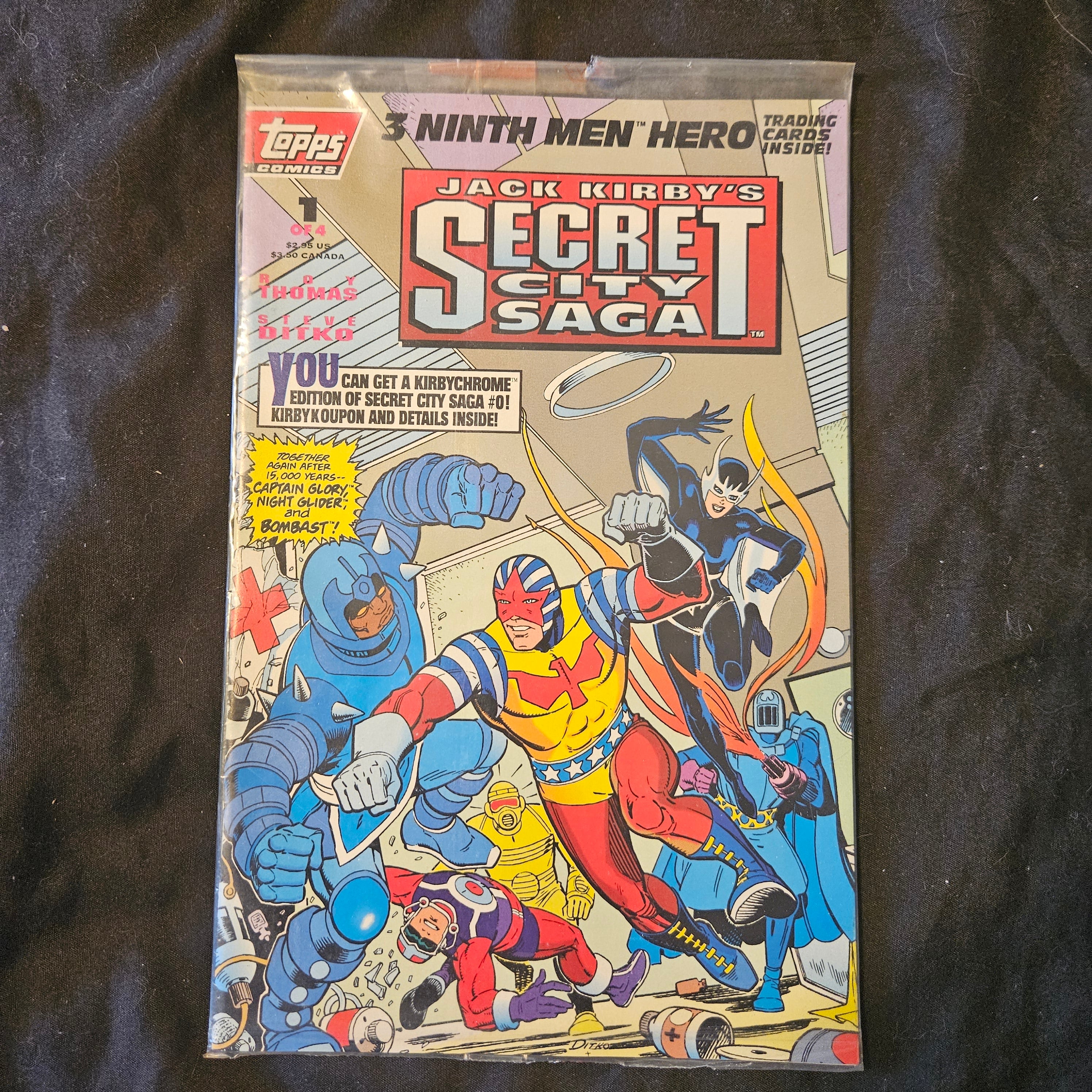 Secret City Saga #1 of 4 - Sealed Vintage Topps Comics 1993 Collector's Edition | Perfect for Comic Book Collectors & Nostalgic Gift Giving