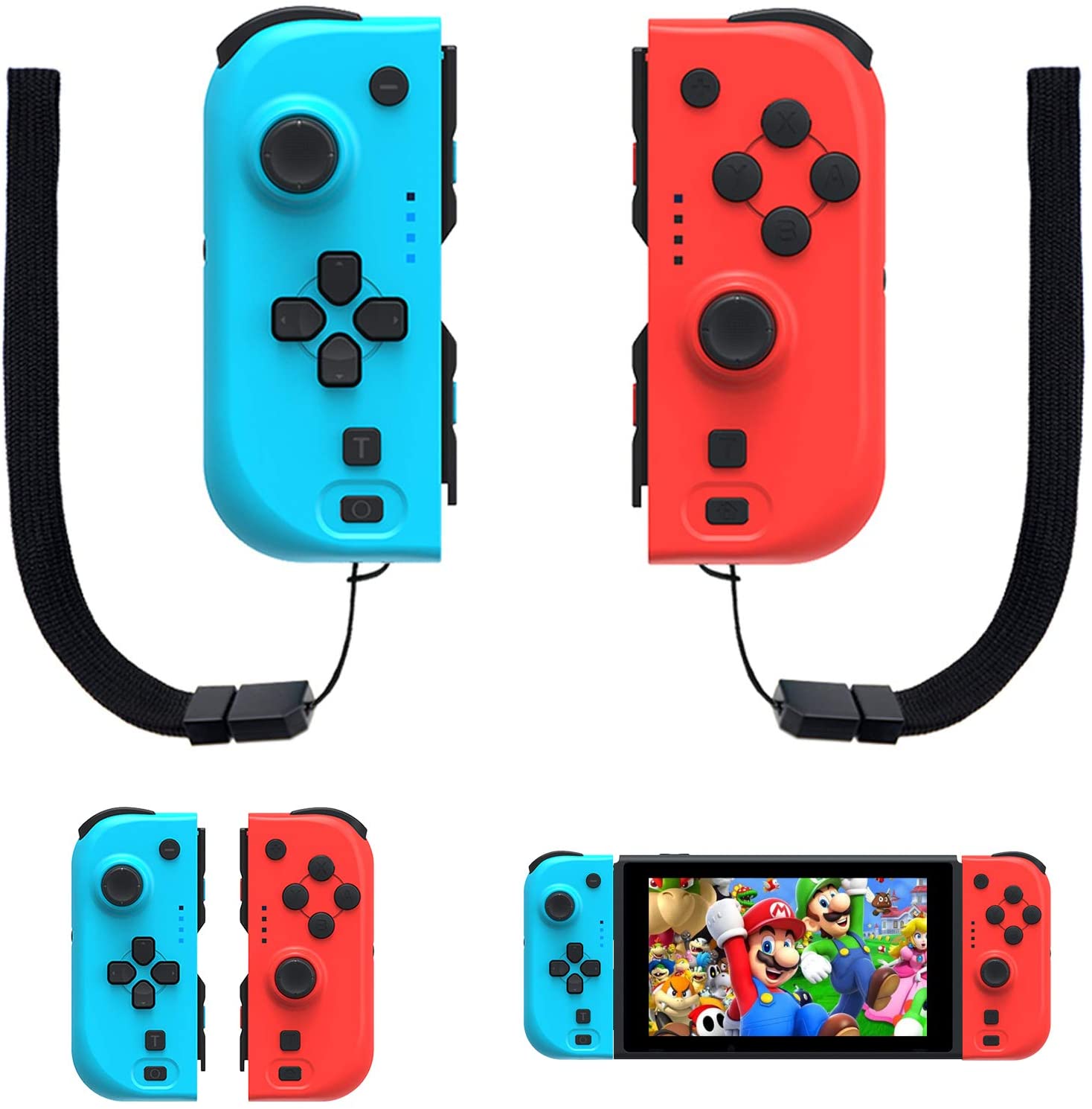 NexiGo Wireless Joypad Controller for Nintendo Switch - Ergonomic Gamepad with Dual Vibration, Turbo Function for Nintendo Switch/Switch Lite/OLED - Perfect for Gaming at Home or On-The-Go