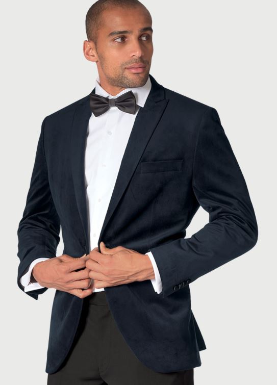 Luxury Velvet Dinner Jacket for Men - Elegant Formal Blazer for Weddings, Parties & Evening Events