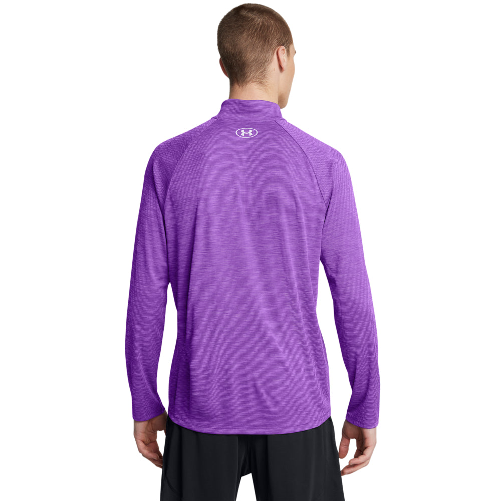 Under Armour Men's Tech Textured 1/2 Zip Pullover - Lightweight Performance Shirt for Running, Gym & Outdoor Activities