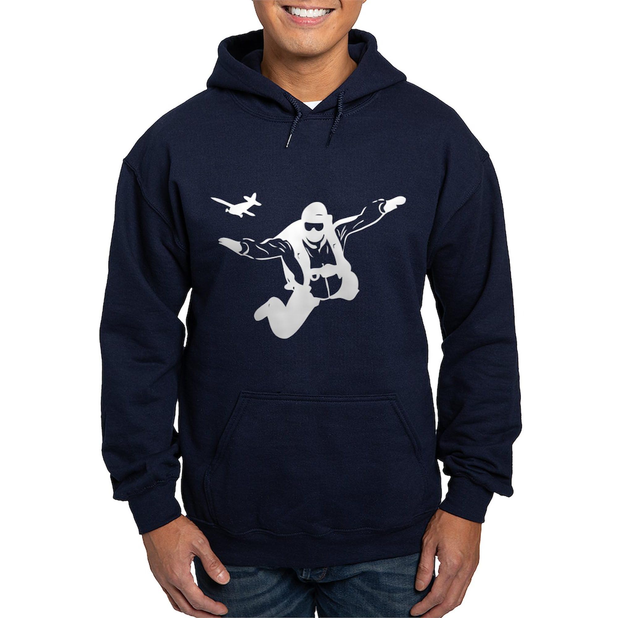 Skydiving Hoodie for Men - Dark Regular Fit Pullover Sweatshirt | Comfortable & Stylish for Outdoor Adventures & Casual Wear