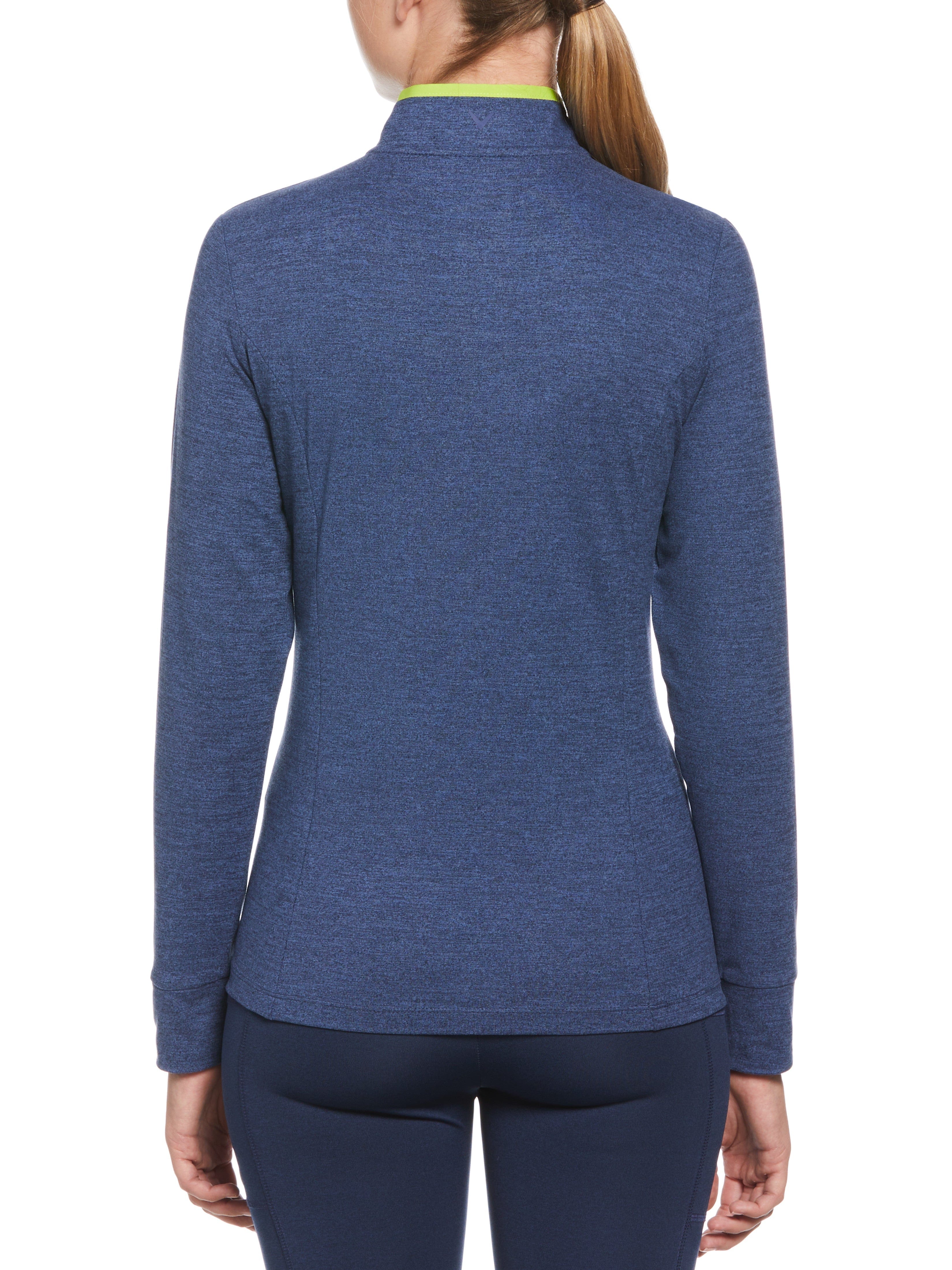 Women's 1/4 Zip Fleece Pullover Sweatshirt - Soft Brushed Thermal Jacket for Running, Hiking & Outdoor Activities