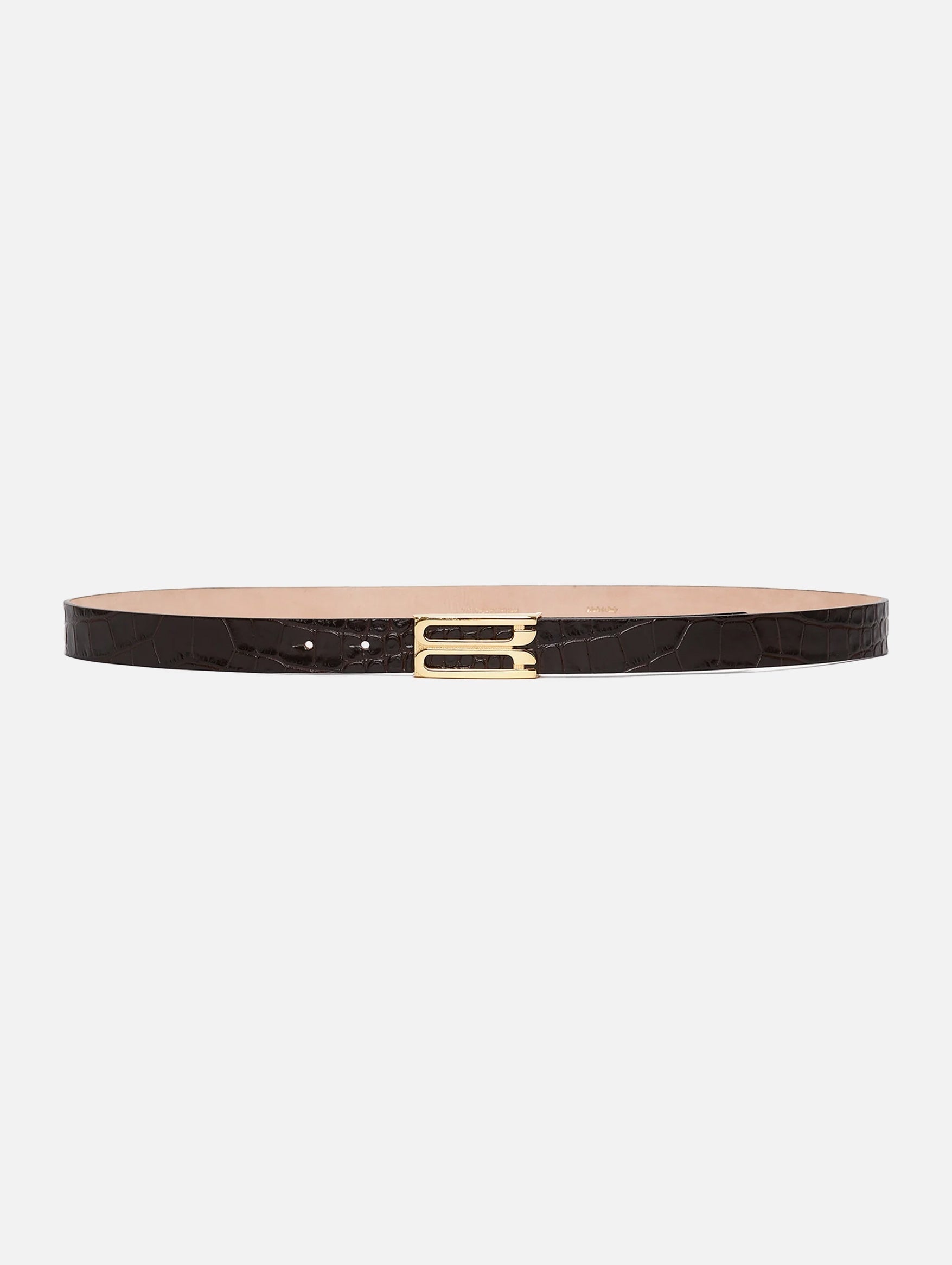 Premium Croc Embossed Leather Belt for Men - Espresso Brown - Stylish & Durable Accessory for Casual, Office & Formal Wear